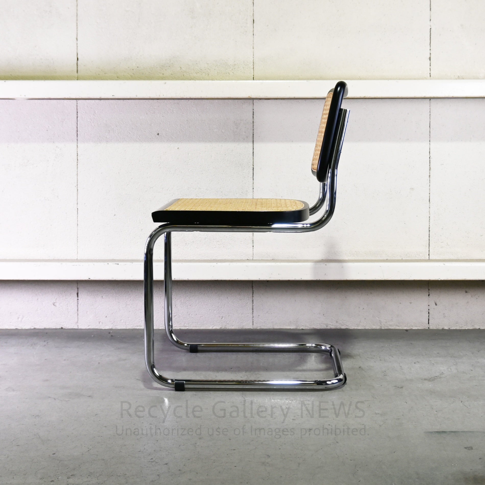 Cesca Armless Chair Black Marcel Breuer / チェスカ チェア アームレス ラタン 黒 マルセル・ブロイヤー