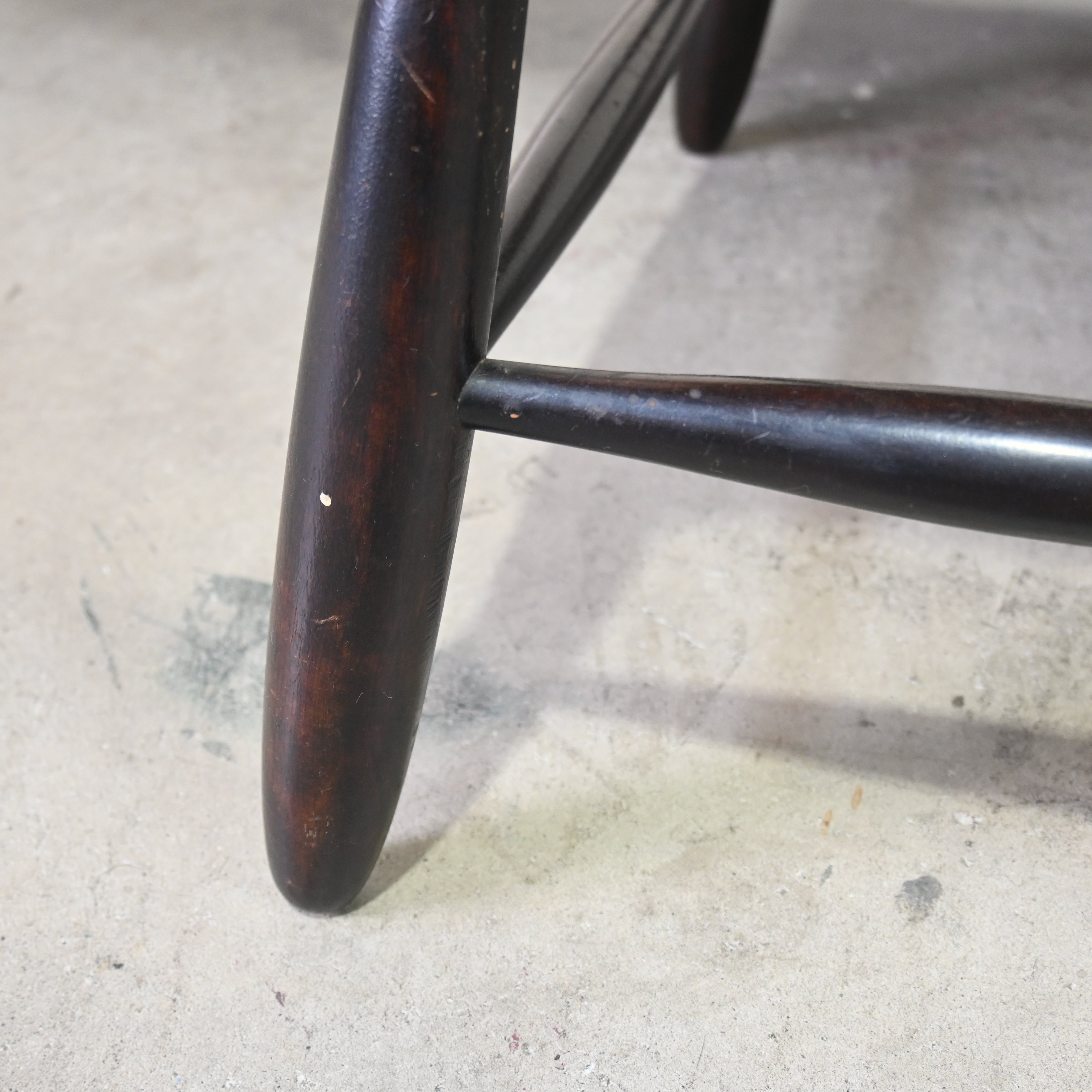 Matsumoto mingei Rush seated stool N.518 Japan vintage Fork art / 松本民芸家具 ラッシスツール #518型 民藝 ジャパンヴィンテージ