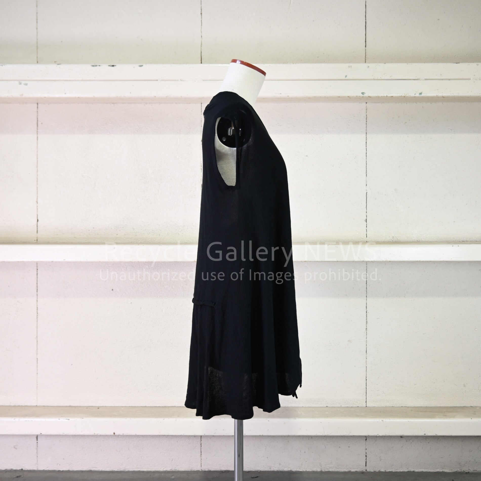 Maison Martin Margiela Silk rayon knit long vest size S Black MMM / メゾン・マルタン・マルジェラ（MMM期）シルクレーヨンニット ロングベスト S 黒