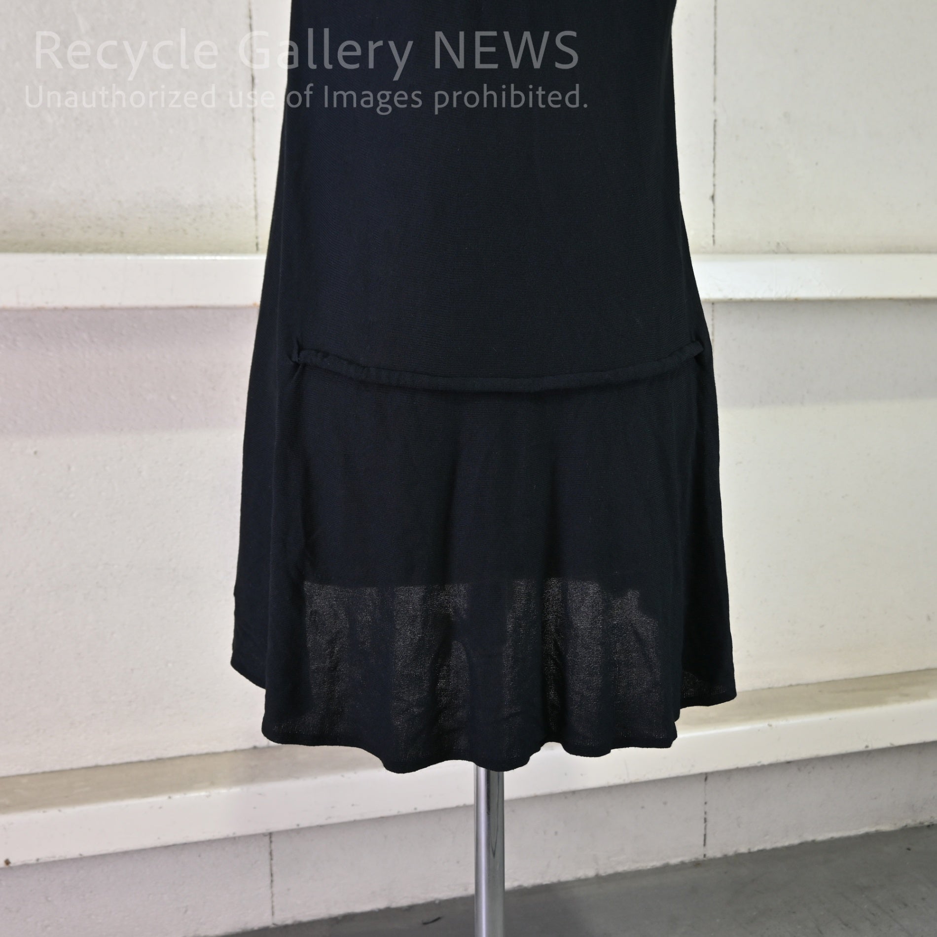 Maison Martin Margiela Silk rayon knit long vest size S Black MMM / メゾン・マルタン・マルジェラ（MMM期）シルクレーヨンニット ロングベスト S 黒