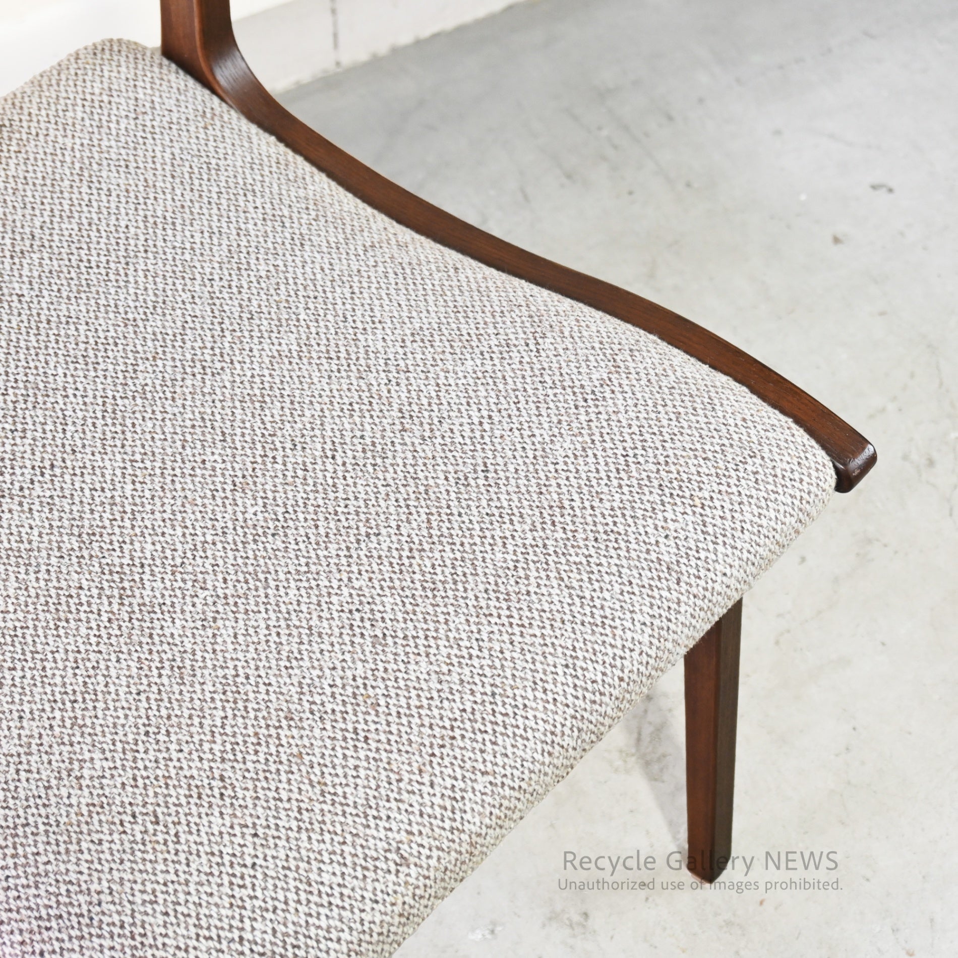 Fuji Furniture Wooden Armless Chair "Calm" Japan Scandinavian Style / 冨士ファニチア アームレスチェア カーム 日本 北欧 木製