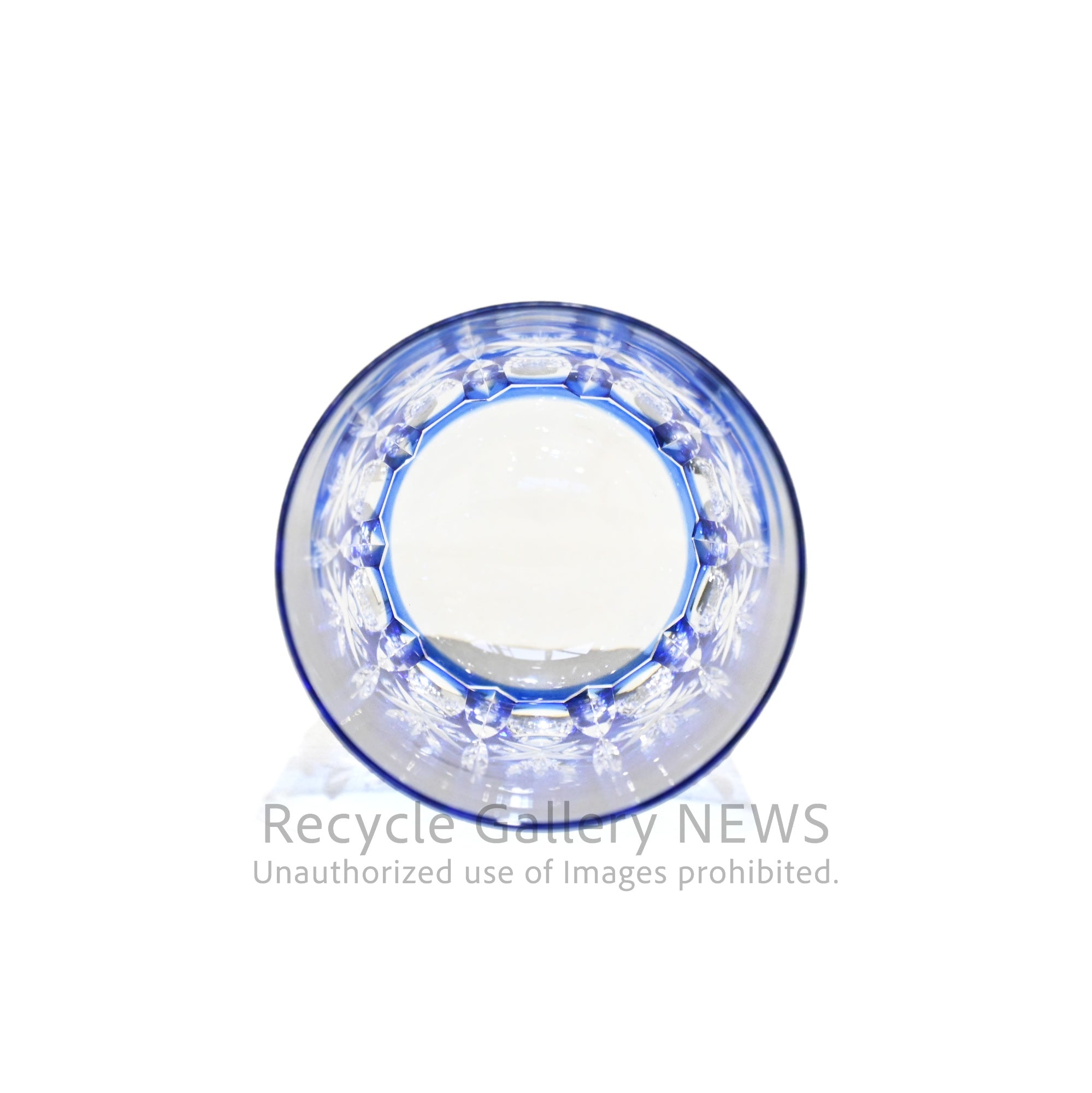 Kagami Crystal Cut Glass My Glass Blue Japan / カガミクリスタル 切子グラス マイグラス ブルー 日本