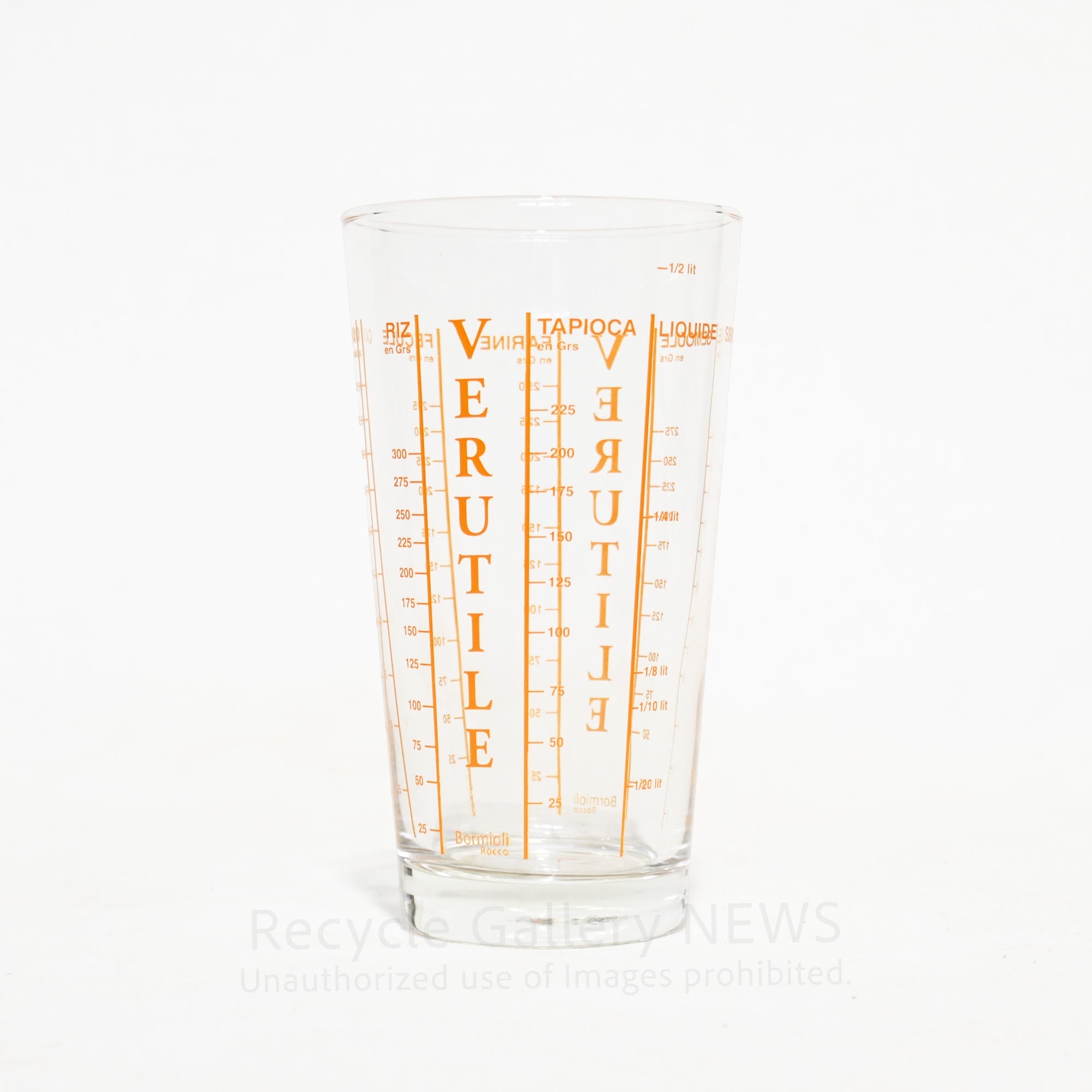 Bormioli Rocco VERUTILE Measuring glass French Vintage / ボルミオリ ロッコ VERUTILE メジャーグラス 計量カップ フランス ヴィンテージ