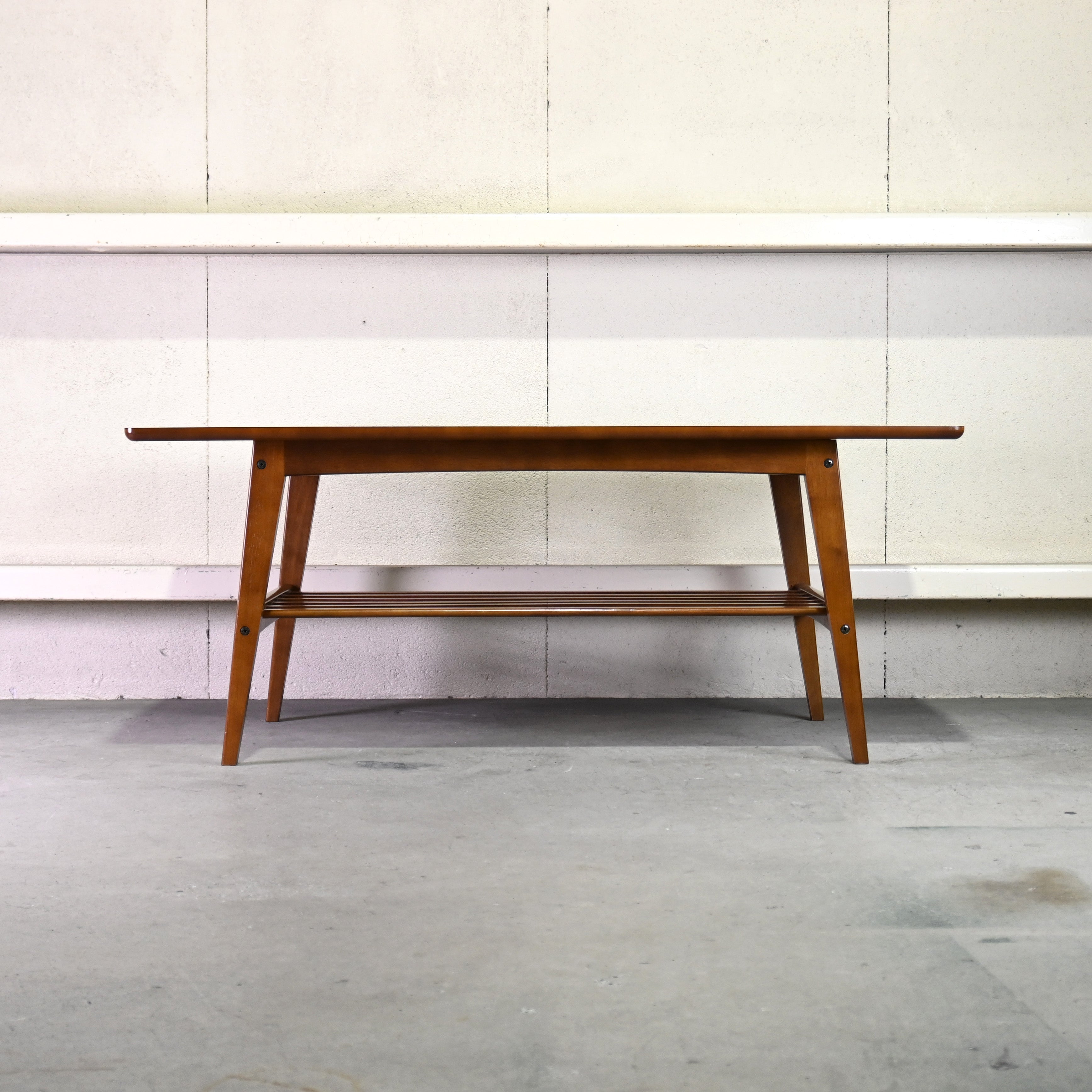 karimoku60 Living table Large Walnut color Japanese modern Long life design / カリモク60  リビングテーブル 大 ウォールナット色 ジャパニーズモダン ロングライフデザイン