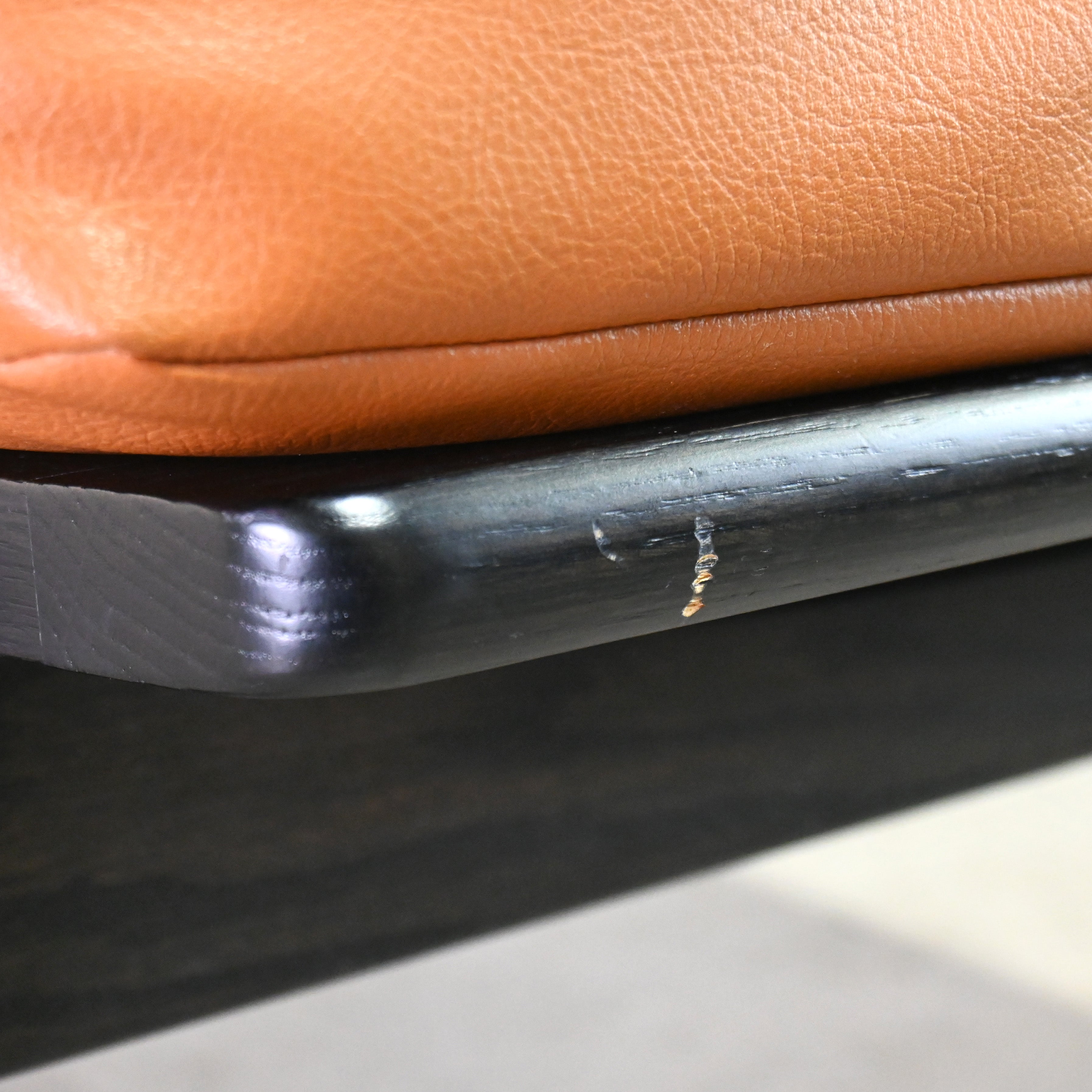 MARUNI60 Frame chair 1seater Walnut Vinyl leather Armless Japanese modern Long life design / マルニ60 フレームチェア 1シーター ウォールナット材 ビニールレザー アームレス ジャパニーズモダン ロングライフデザイン