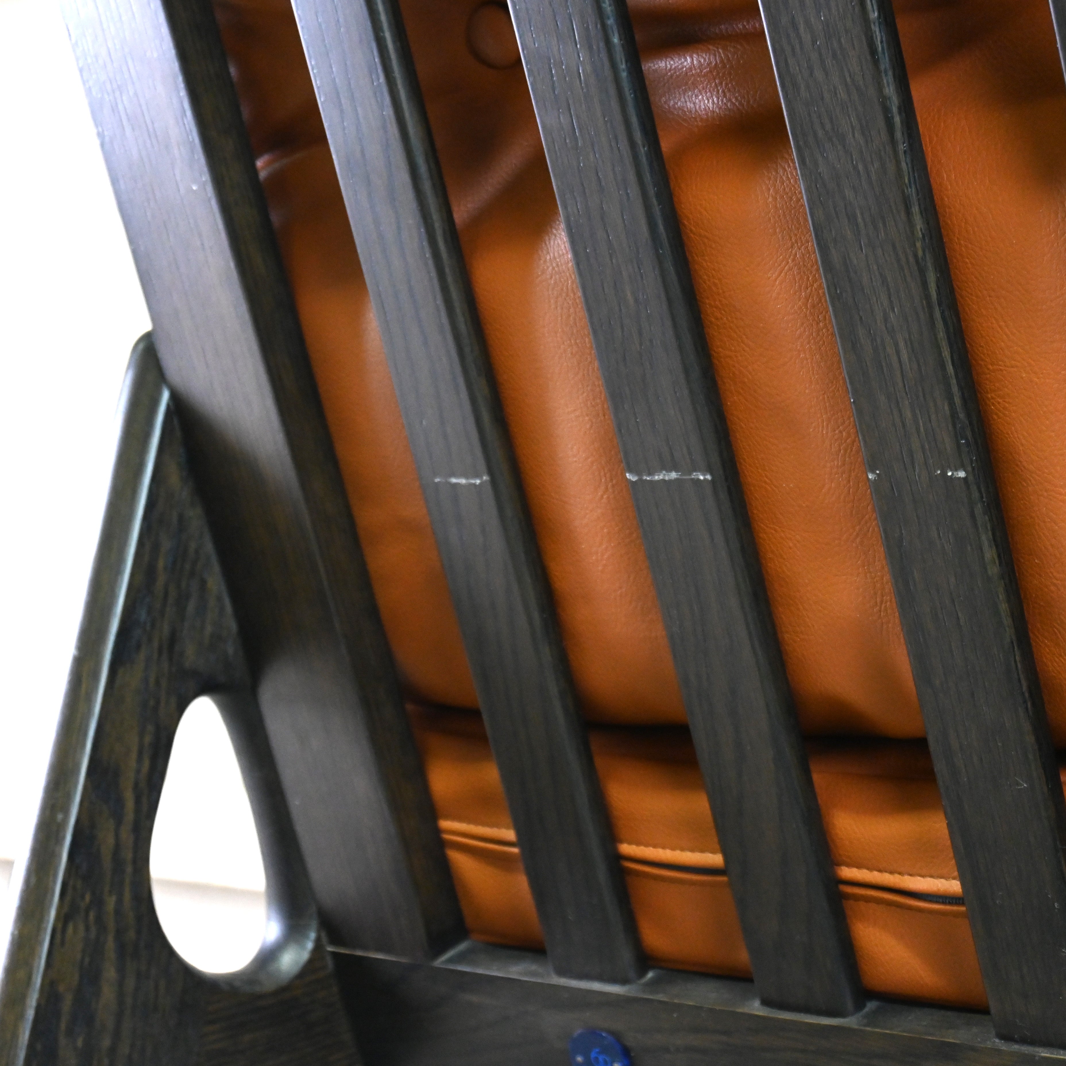 MARUNI60 Frame chair 1seater Walnut Vinyl leather Armless Japanese modern Long life design / マルニ60 フレームチェア 1シーター ウォールナット材 ビニールレザー アームレス ジャパニーズモダン ロングライフデザイン