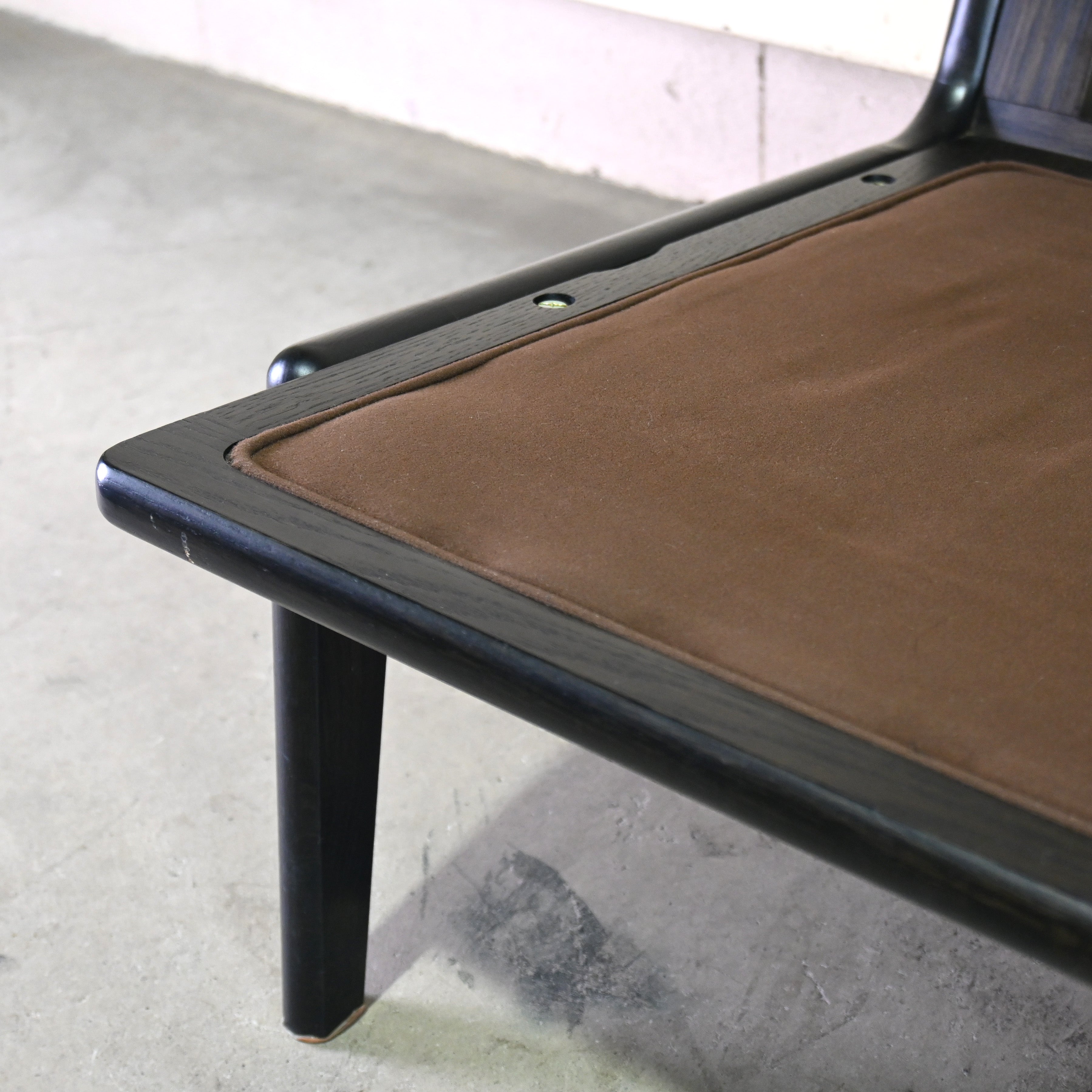 MARUNI60 Frame chair 1seater Walnut Vinyl leather Armless Japanese modern Long life design / マルニ60 フレームチェア 1シーター ウォールナット材 ビニールレザー アームレス ジャパニーズモダン ロングライフデザイン