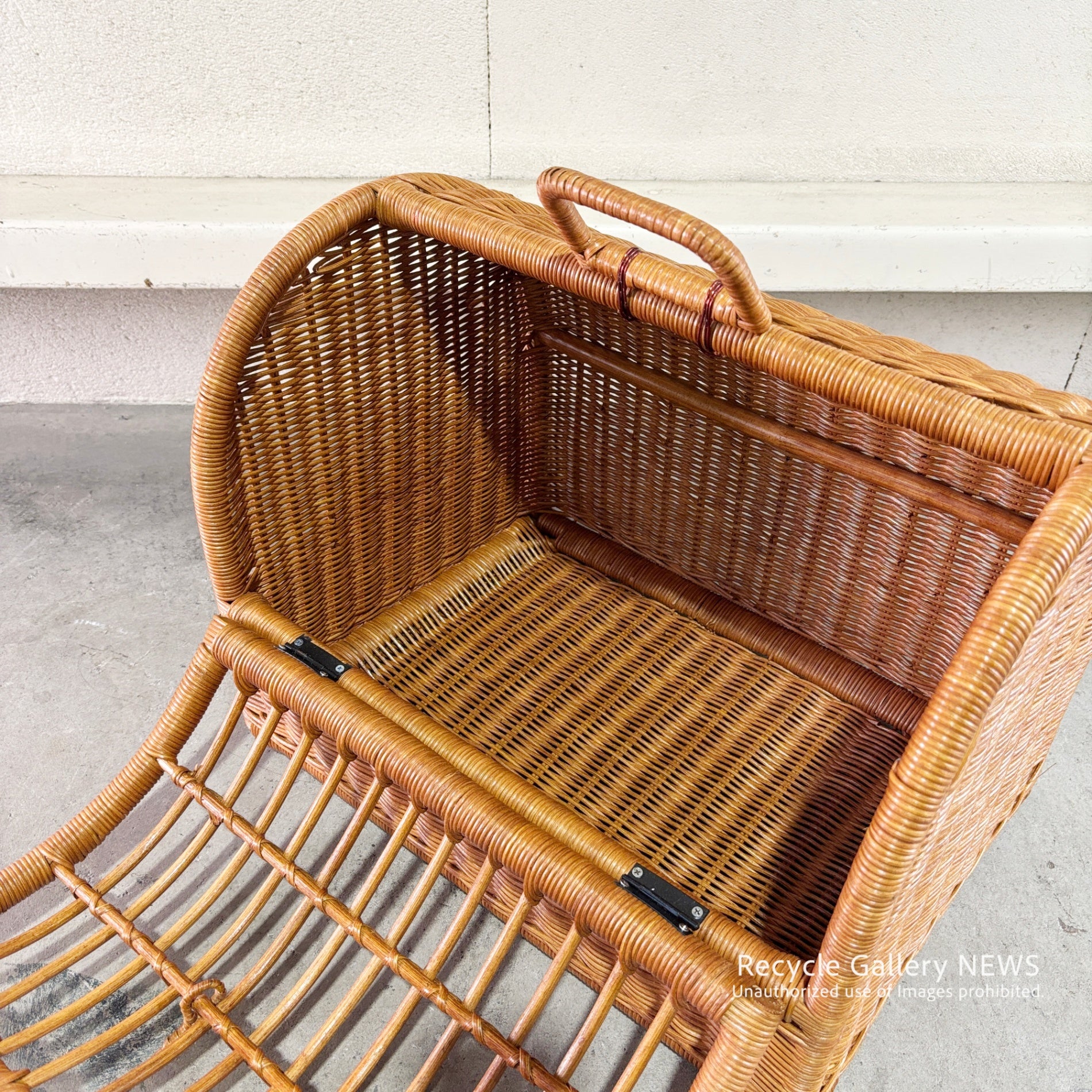 Rattan Pet Carrier Pet Cage Basket / 籐 ラタン ペットキャリー ペットケージ カゴ
