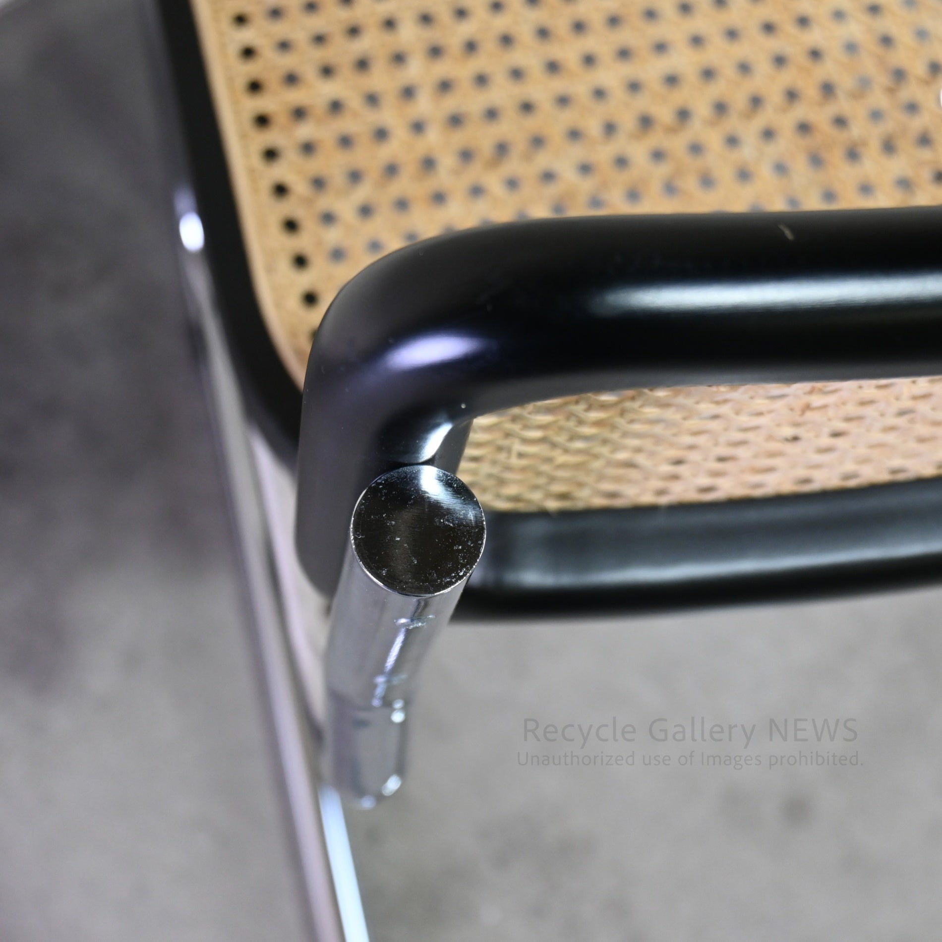 Cesca Armless Chair Black Marcel Breuer / チェスカ チェア アームレス ラタン 黒 マルセル・ブロイヤー