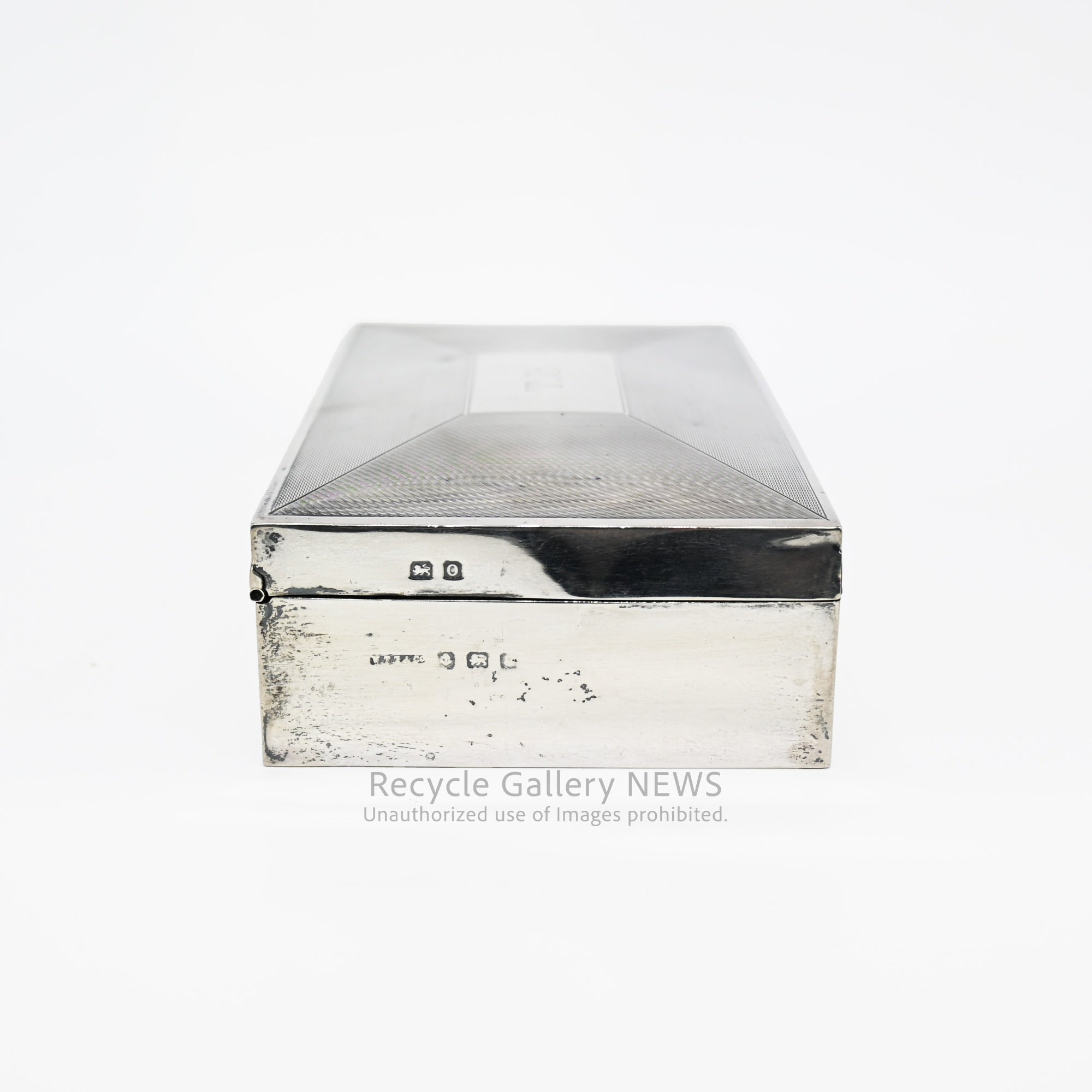 Antique 1932 Art Deco Era English Sterling Silver Case Birmingham / 1932年 アール・デコ様式 バーミンガム 英国純銀製 シルバーケース アンティーク