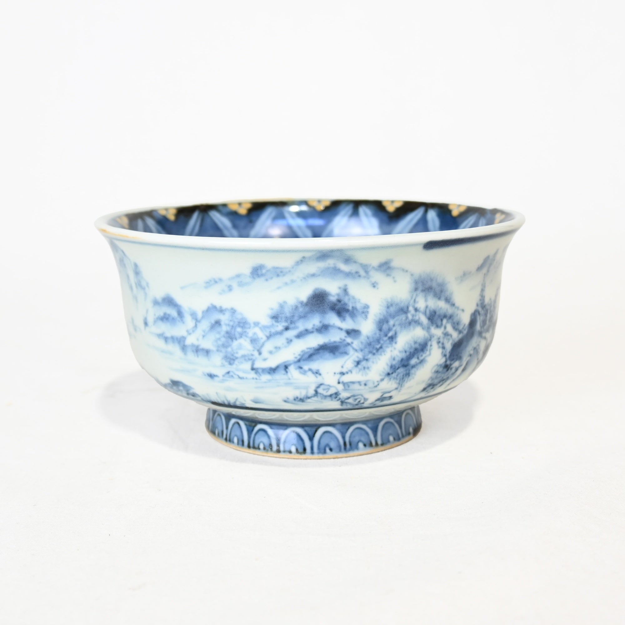 六代 佐藤走波 染錦花文 山水鉢 共箱付 有田焼 / The Sixth Sato Souha Some-Nishiki Ka-mon San-sui Bowl Arita ware