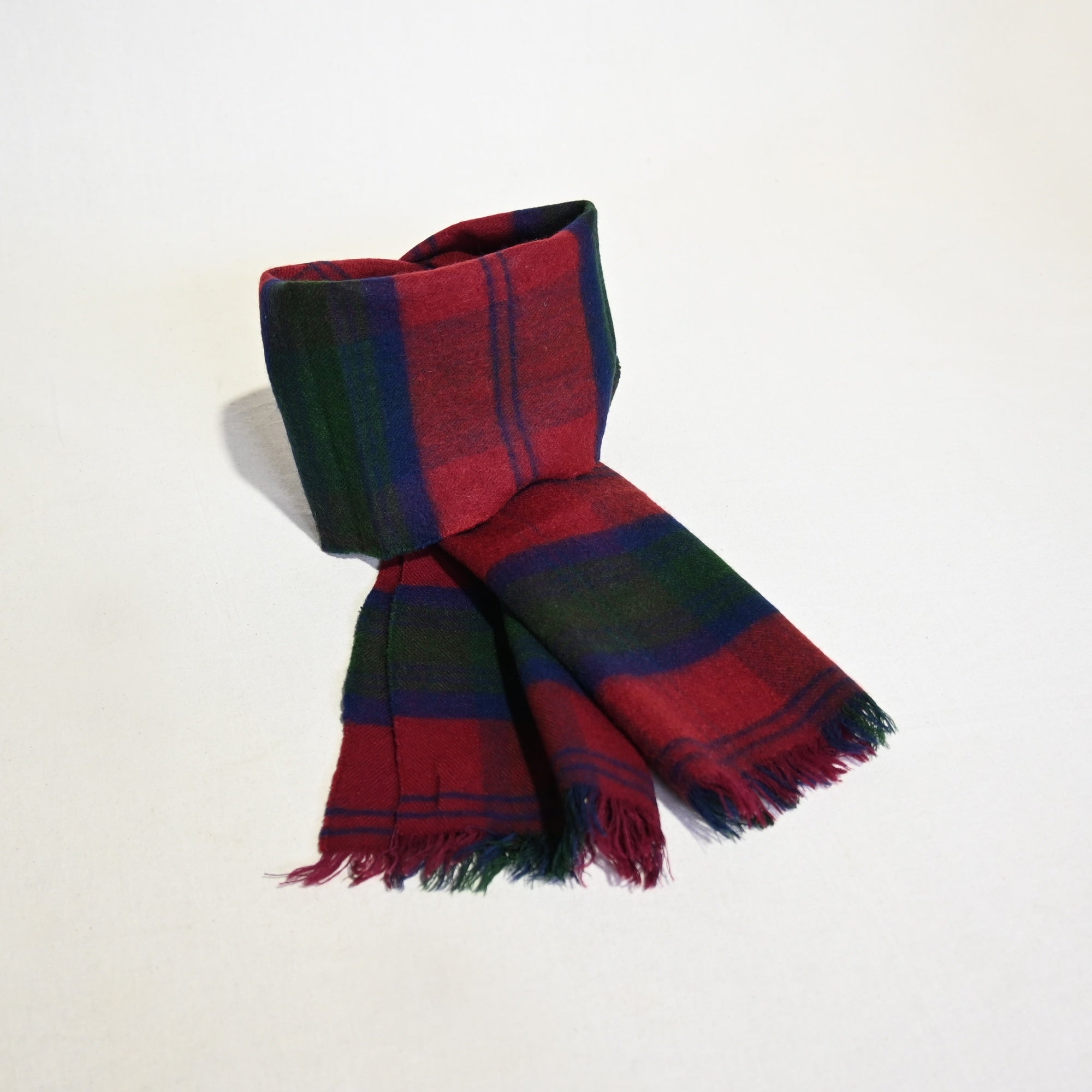 Rally Klad Plaid pattern Cashmere Wool Scarf Maid in Scotland Vintage / ラリークラッド カシミヤ ウール チェックマフラー スコットランド ヴィンテージ