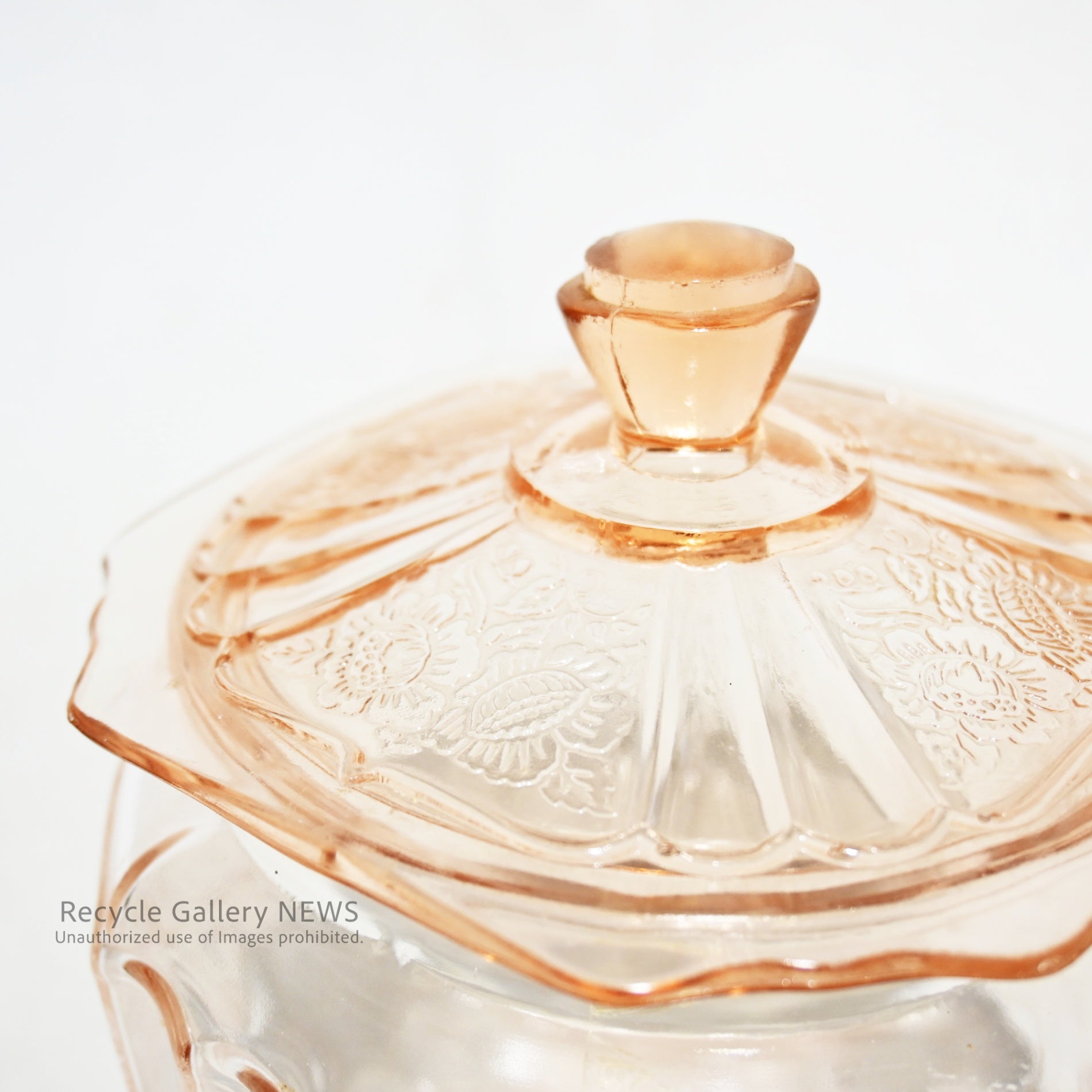 Anchor Hocking Cookie Glass Jar Vintage Pink Retro / アンカーホッキング クッキージャー ガラス瓶 ヴィンテージピンクレトロ