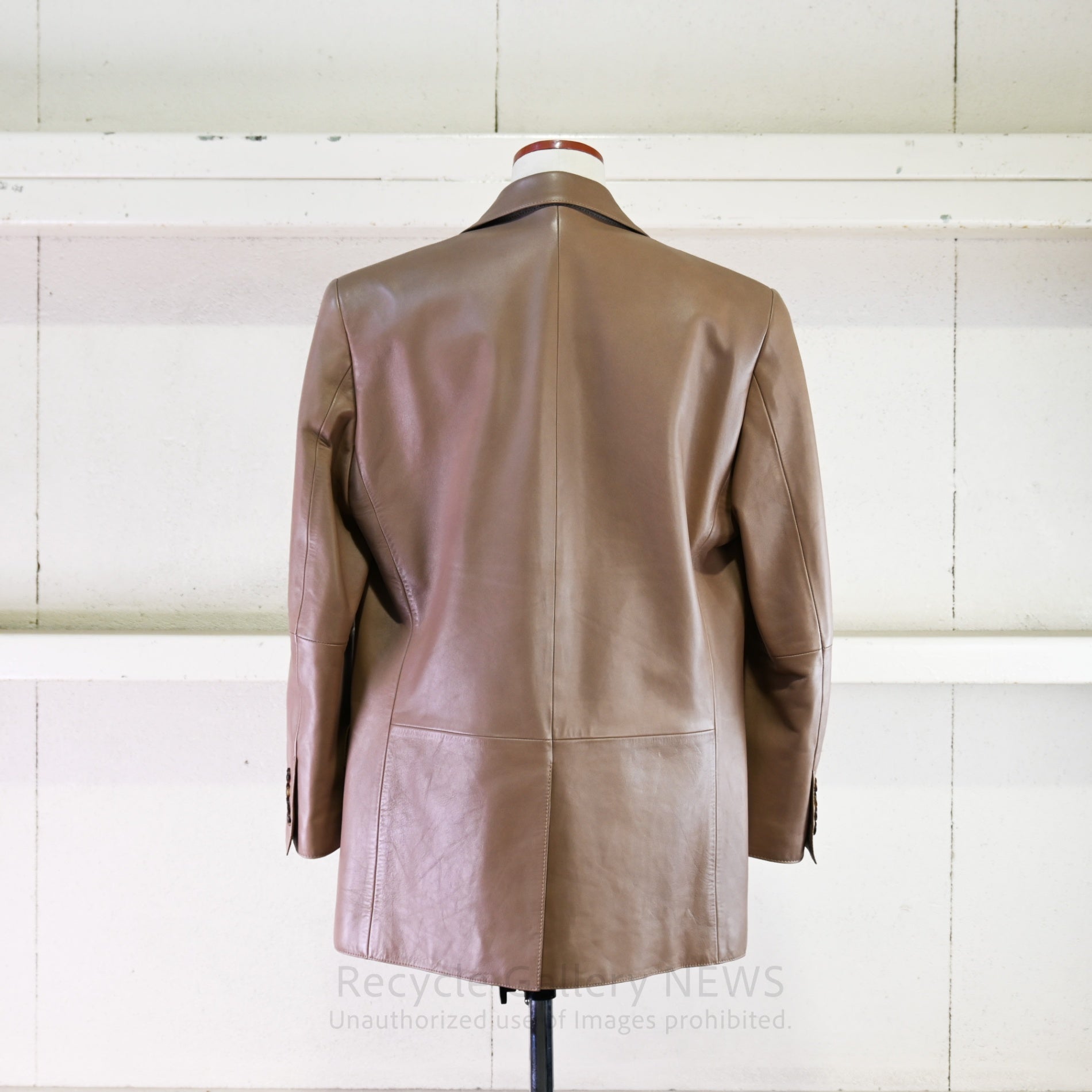 LOEWE Men's Lamb Beige Leather Jacket 2010 Stuart Vevers / ロエベ