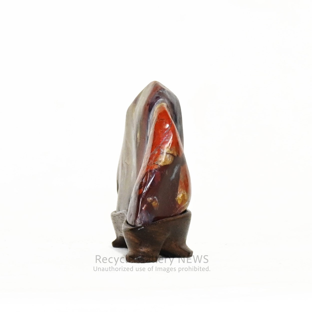 Mexican Jasper Natural Stone Ornament with Base / メキシカンジャスパー 台座付 天然石 オブジェ 置物