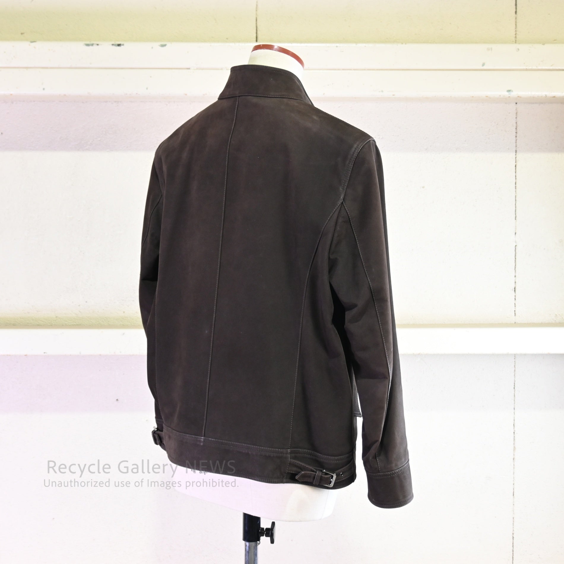 LOEWE Men's Suede Leather Jacket Dark Brown Stuart Vevers / ロエベ メンズ スエード レザー ジャケット 牛革 焦茶 ダークブラウン スチュアート・ヴィヴァース