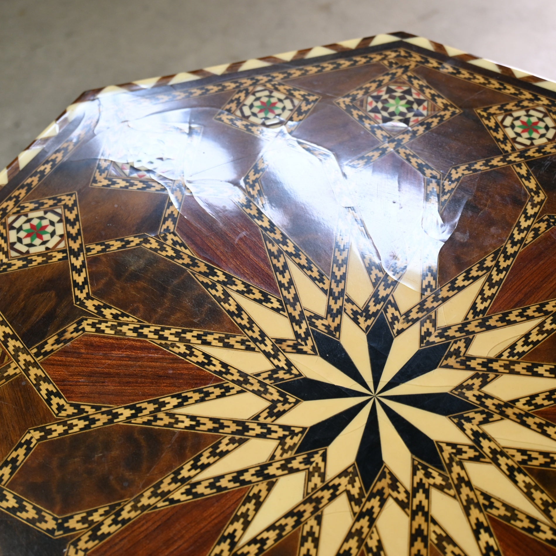 Taracea Furniture Spain Granada Traditional Craft Marquetry Table Vintage / スペイン グラナダ 伝統工芸 タラセア 寄木細工 テーブル ヴィンテージ