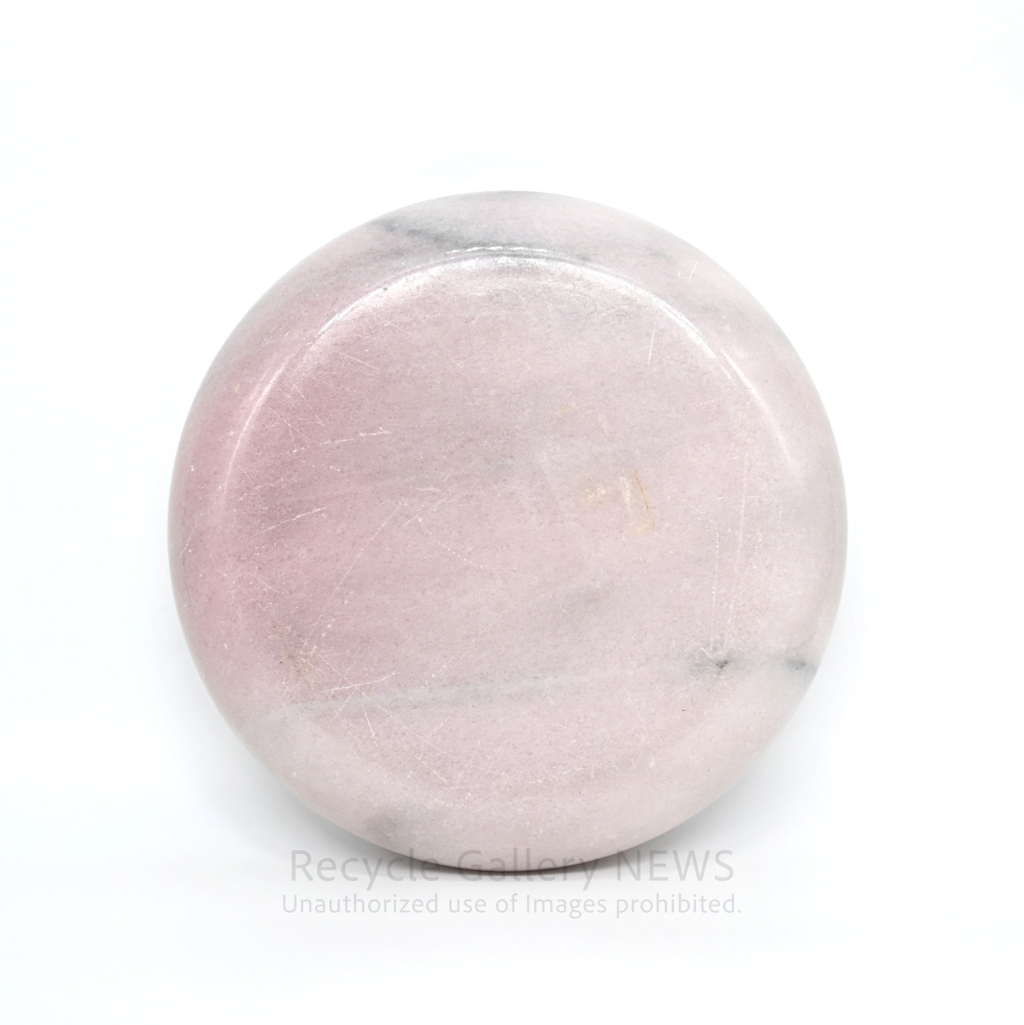 Pink Marble Ash Tray Mid-Century Modern Space Age Decor / ピンク大理石 アッシュトレイ 灰皿 円形 丸 マーブル ストーン ミッドセンチュリー モダン スペースエイジ 韓国インテリア