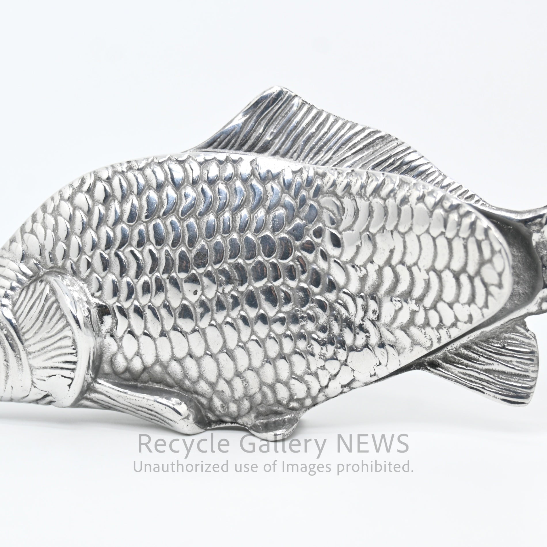 Vintage Carp Motif Napkin Holder Silver Plated / 鯉モチーフ ヴィンテージ ナプキンホルダー シルバー 銀メッキ
