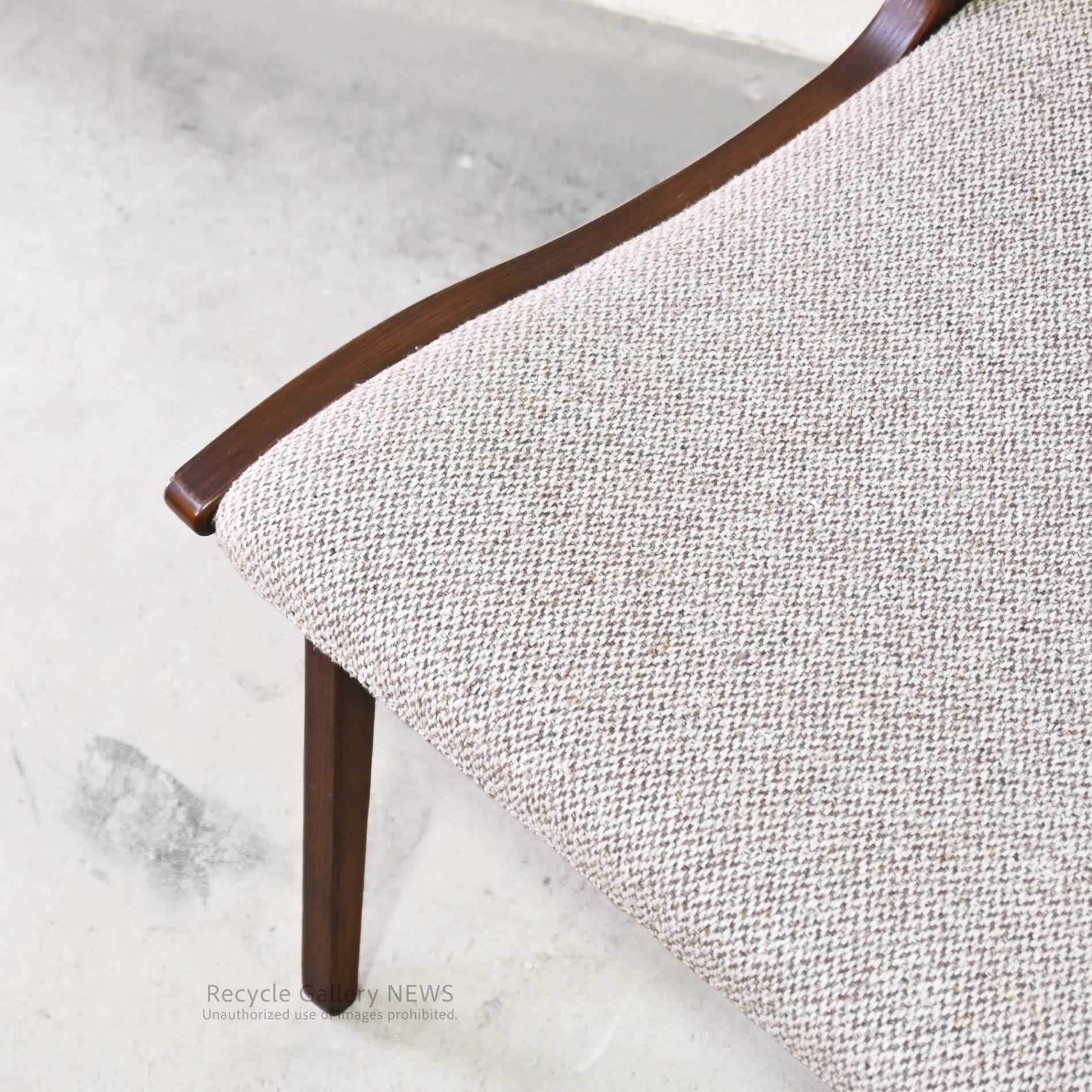 Fuji Furniture Wooden Armless Chair "Calm" Japan Scandinavian Style / 冨士ファニチア アームレスチェア カーム 日本 北欧 木製