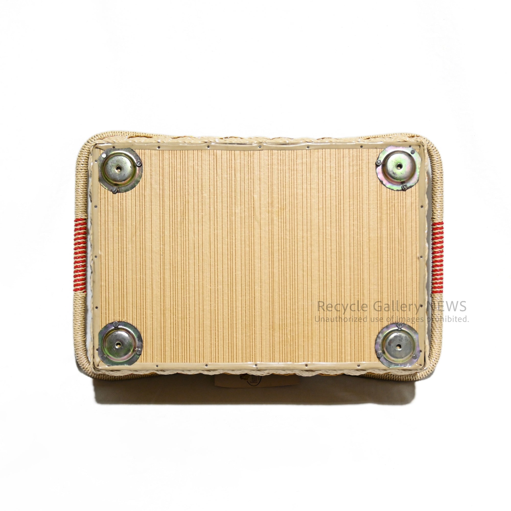 FRUIT OF THE ROOM Sewing Basket Box Retro Embroidery Vintage Unused / フルーツ・オブ・ザ・ルーム 裁縫箱 ソーイングバスケット レトロ 刺繍 ヴィンテージ 未使用 新古品