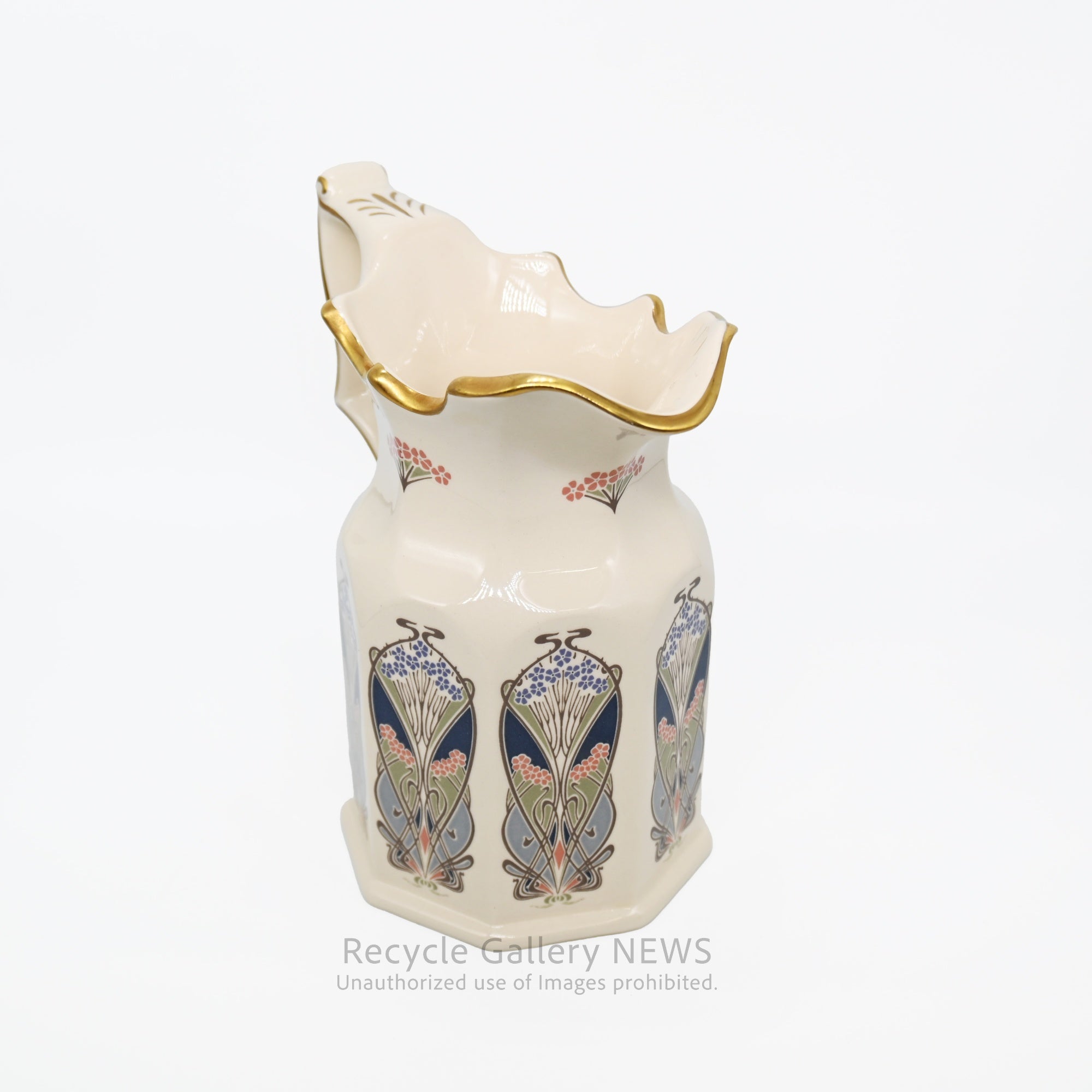 Vintage Masons Ironstone Jug with Liberty London’s Ianthe Pattern / メイソンズ アイアンストーン ジャグ リバティ・ロンドン アイアンシー柄