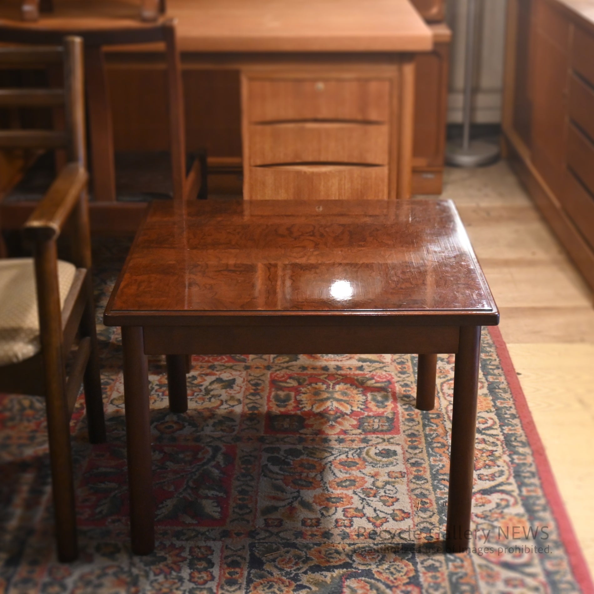 Old Maruni Mahogany Square Table Japanese Modern Design / オールドマルニ マホガニースクエアテーブル 日本 モダンデザイン