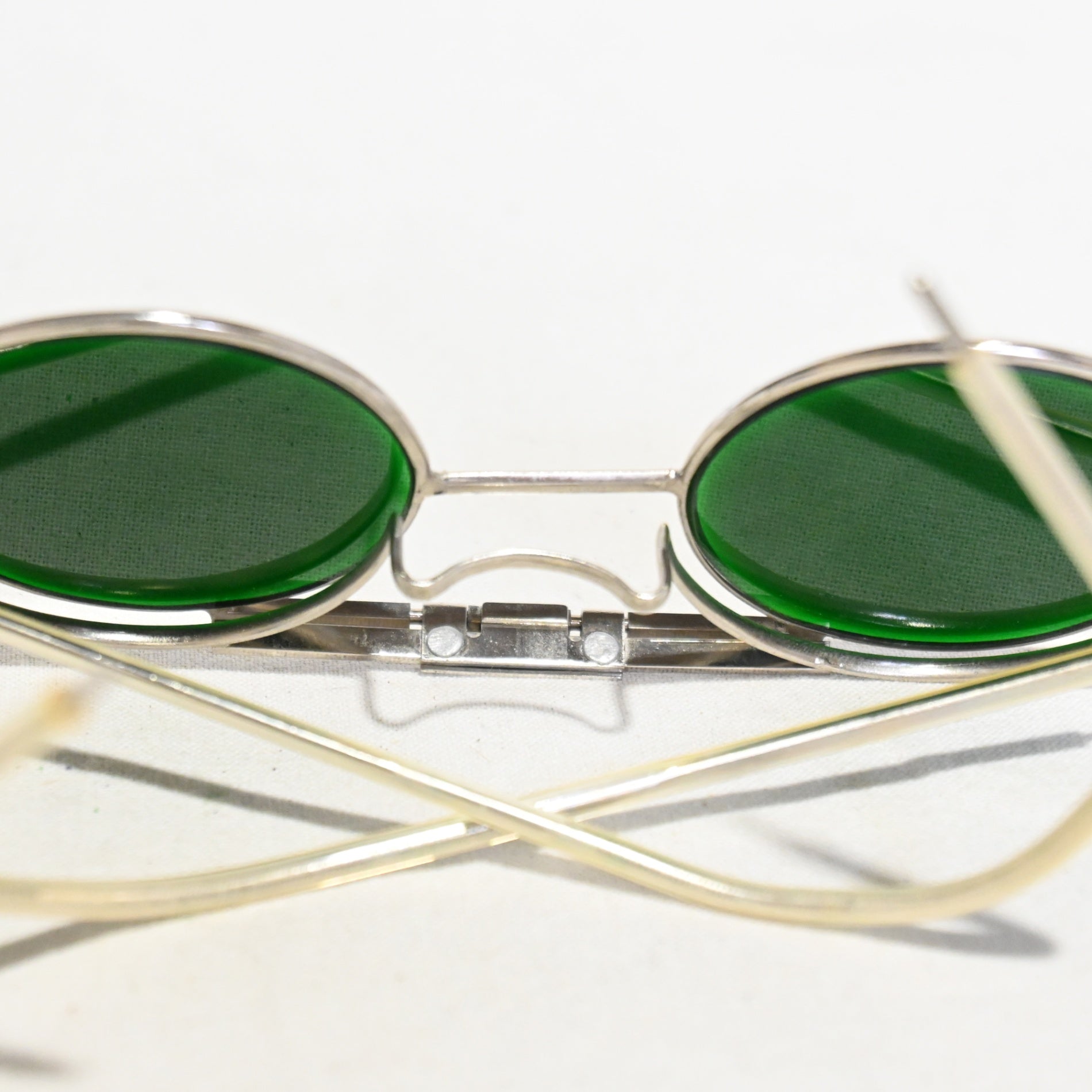 Vintage Sunglasses Flip-up Clip-on Cable temple Retro Unique / ヴィンテージサングラス 跳ね上げ式 クリップオン ケーブルテンプル レトロ ユニーク