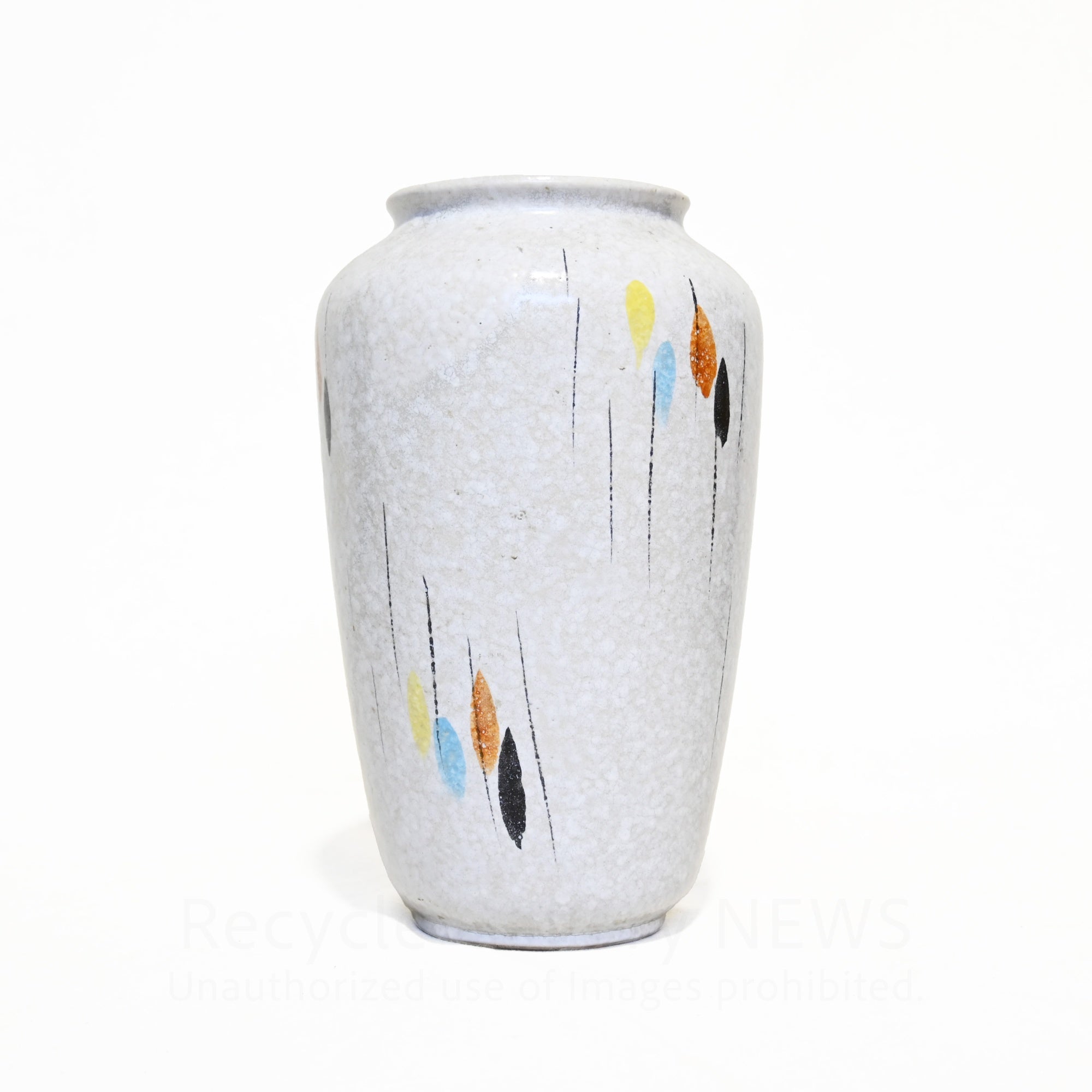West German Flower Vase Raindrop pattern  1950s-1960s Vintage / 西ドイツ製 花瓶 レインドロップ柄 推定1950〜60年代 ヴィンテージ