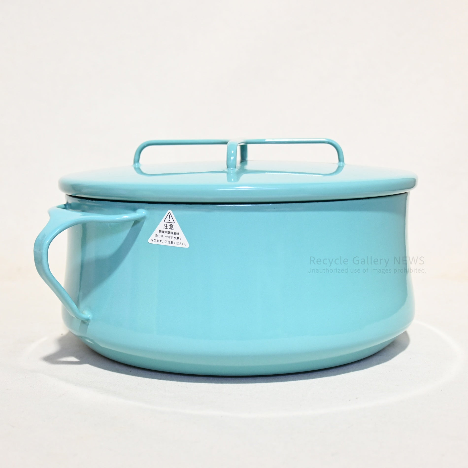 DANSK 23cm Casserole Double-Handled Pot Kobenstyle Teal/Turquoise Enamel U.S.A  / ダンスク 23cm キャセロール 両手鍋 コベンスタイル ティール ターコイズ ホーロー 未使用 新古品