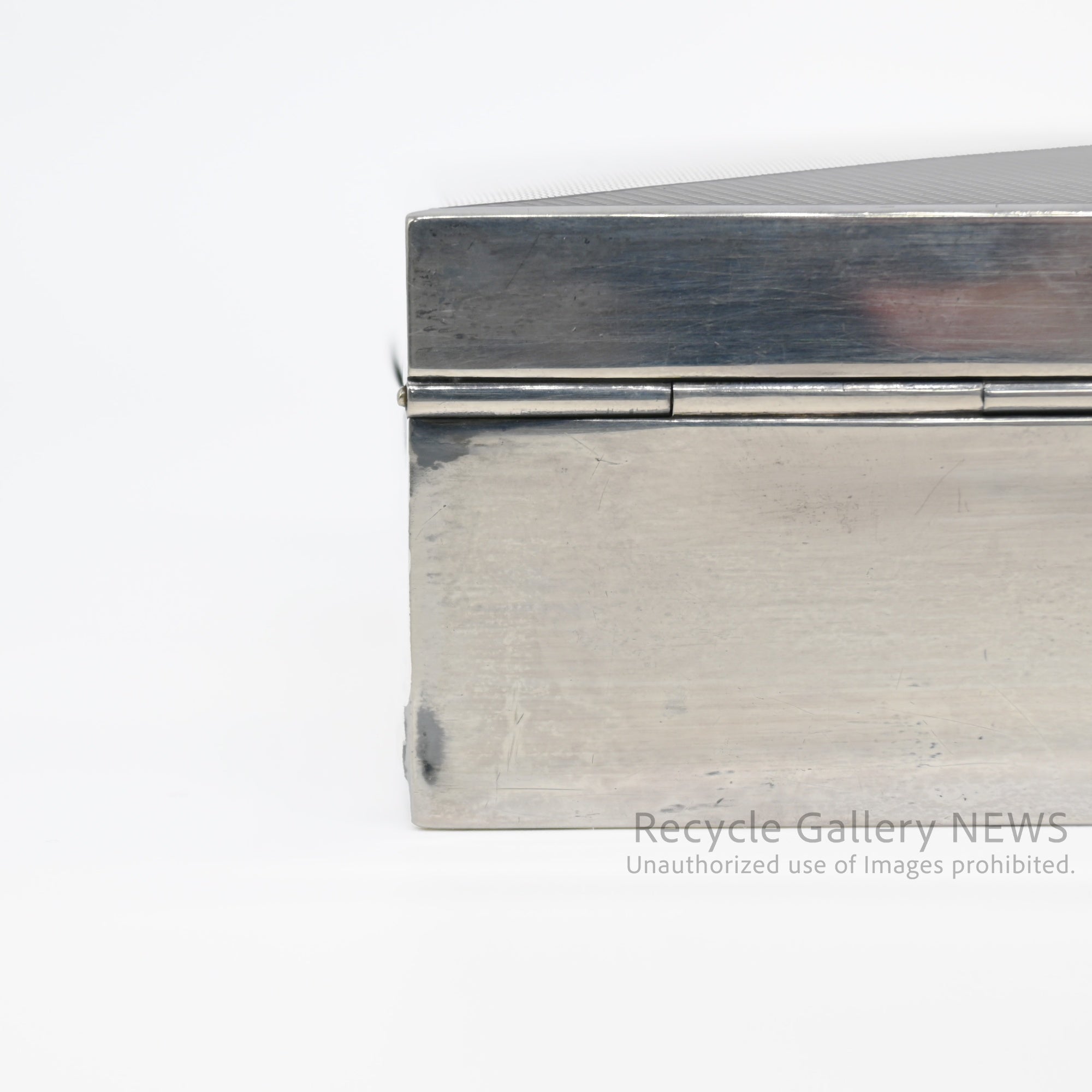 Antique 1932 Art Deco Era English Sterling Silver Case Birmingham / 1932年 アール・デコ様式 バーミンガム 英国純銀製 シルバーケース アンティーク
