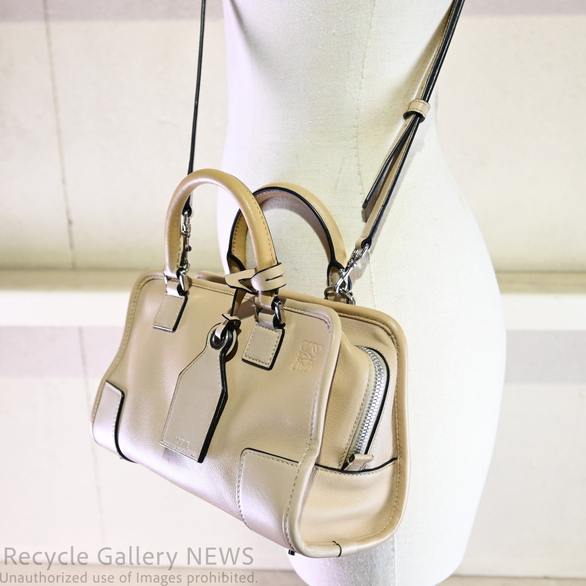 Loewe Amazona 2-Way Handbag Greige / ロエベ アマソナ 2WAYハンドバッグ グレージュ