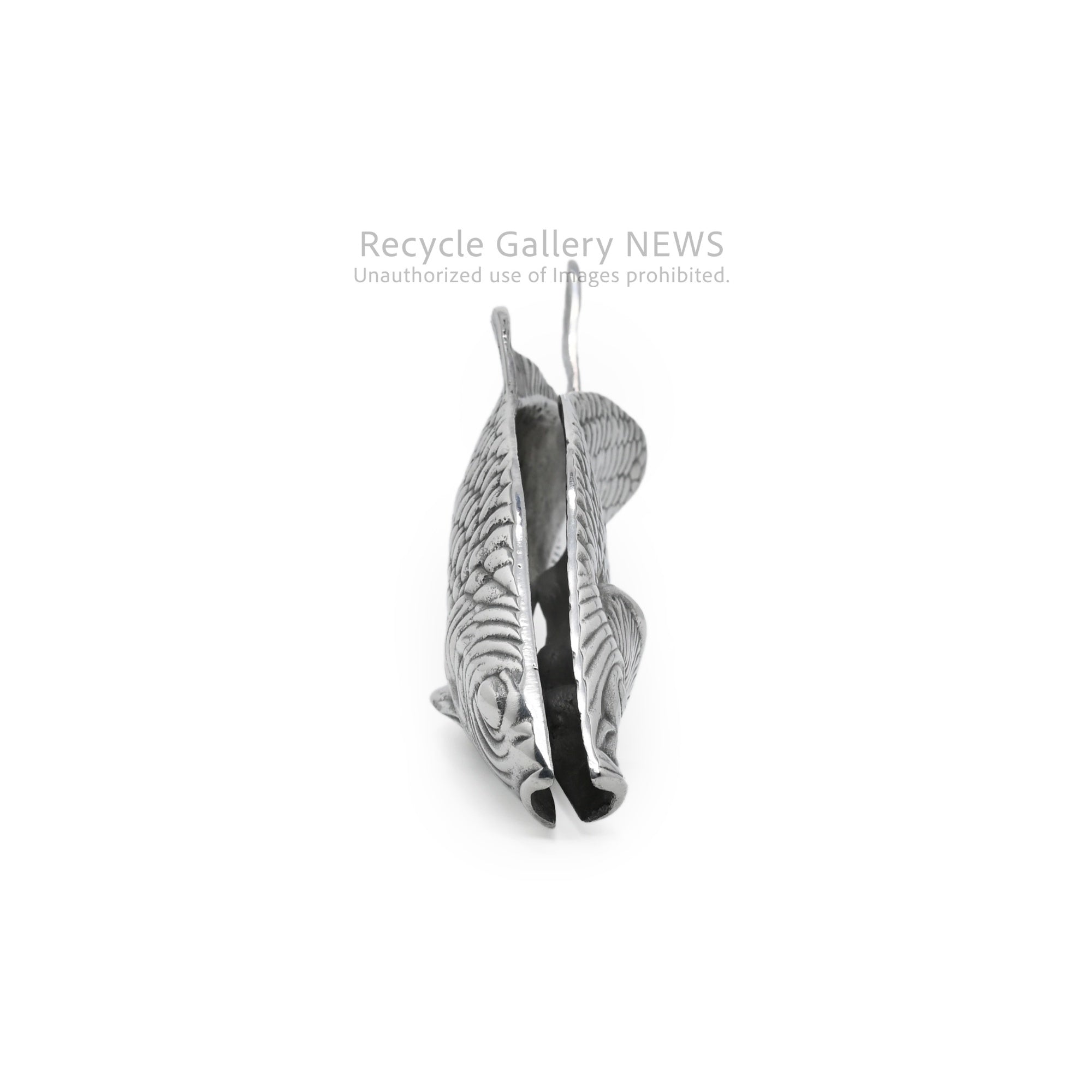 Vintage Carp Motif Napkin Holder Silver Plated / 鯉モチーフ ヴィンテージ ナプキンホルダー シルバー 銀メッキ