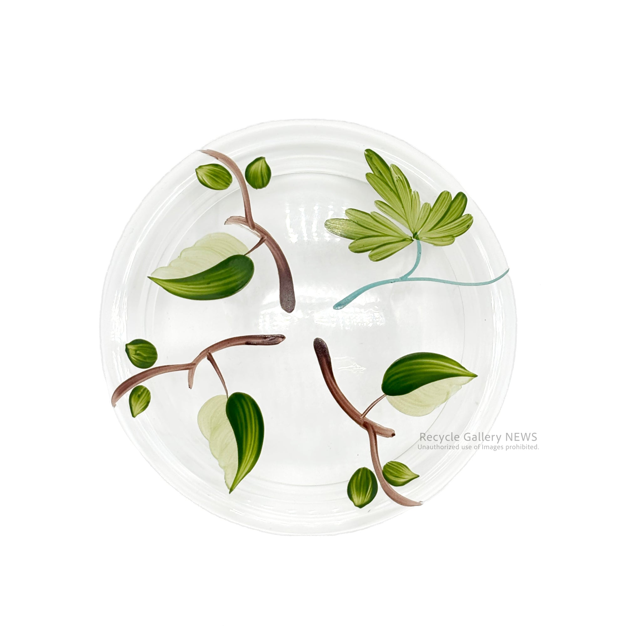 Felunion Fruit-patterned glass candy pot / small item container Hungary / フェルニオン フルーツ柄 キャンディポット ガラス 小物入れ ハンガリー