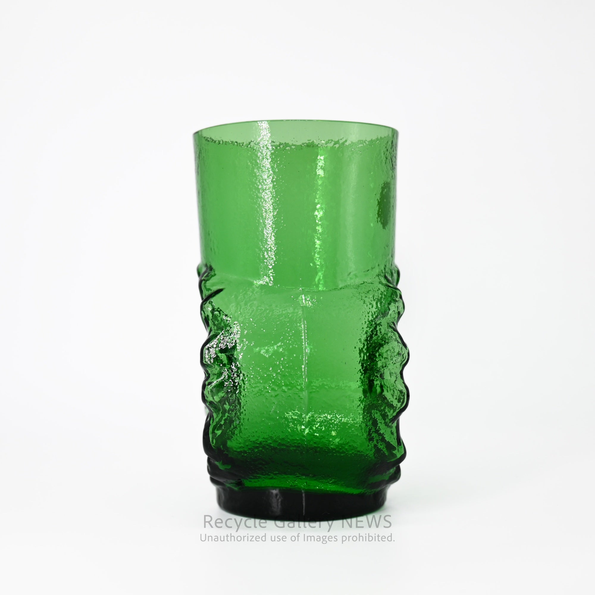 Sasaki Glass Vintage Vase Showa Retro Green Japan / 佐々木硝子 ヴィンテージ花瓶 昭和レトロ 緑 日本