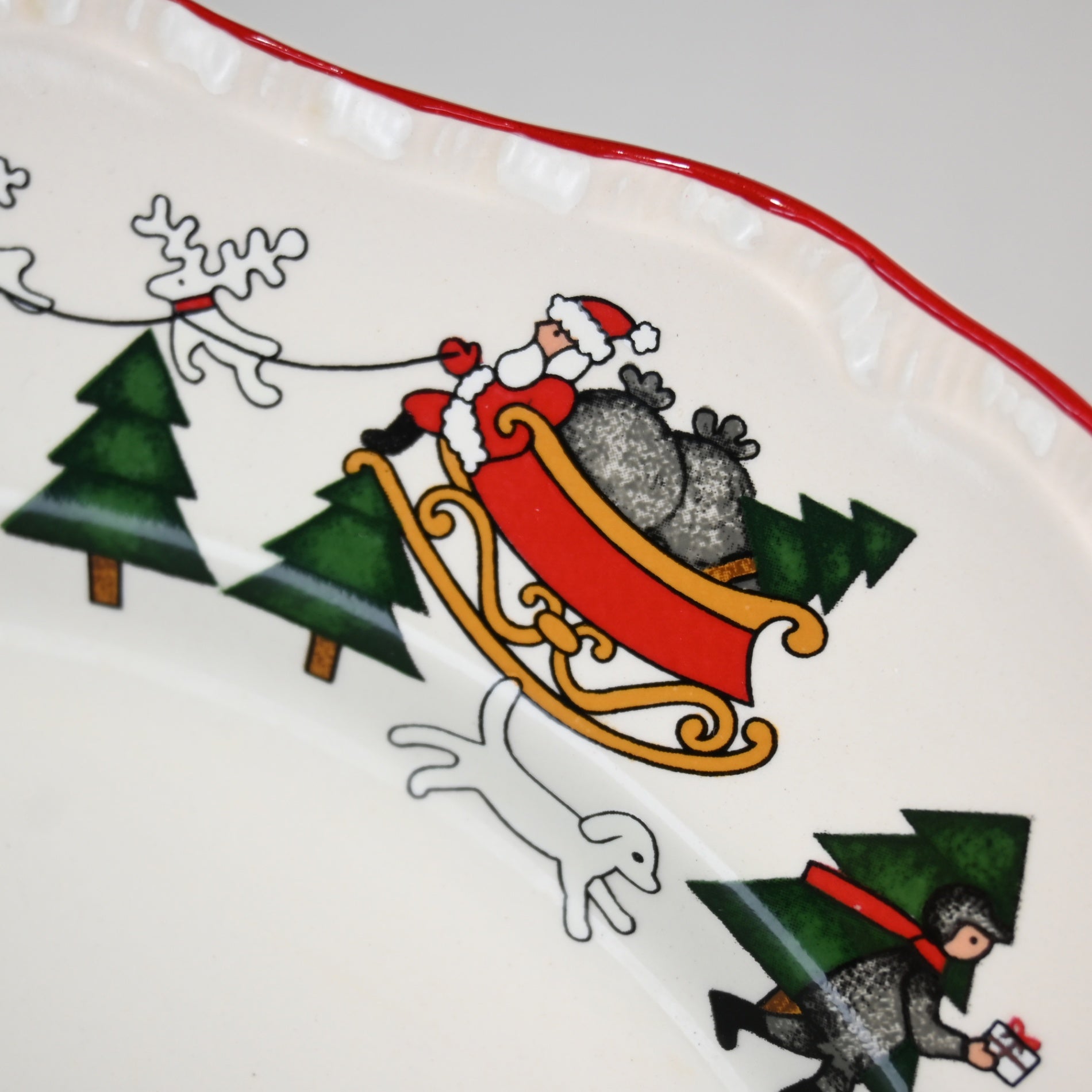 MASON'S IRONSTONE Christmas village Plate 3-size UK Vintage / メイソンズアイアンストーン クリスマスヴィレッジ プレート3サイズ各種 英国ヴィンテージ