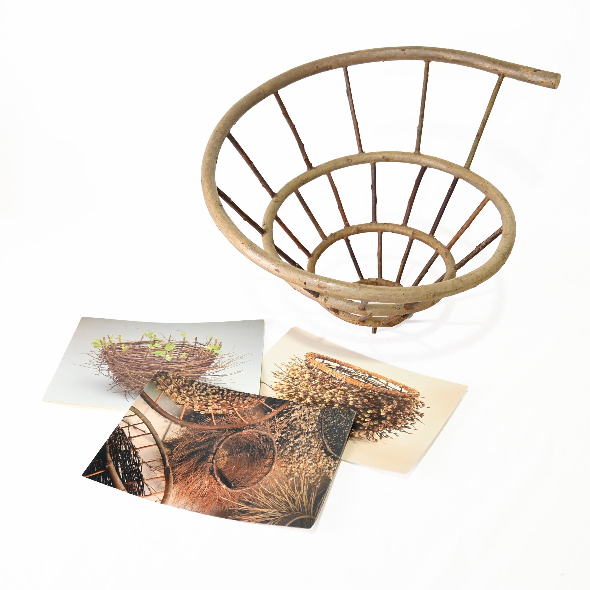 MARKKU KOSONEN Spiral basket Finland Vintage Woodworking Art / マルック・コソネン スパイラルバスケット フィンランド ヴィンテージ 自然物 アート
