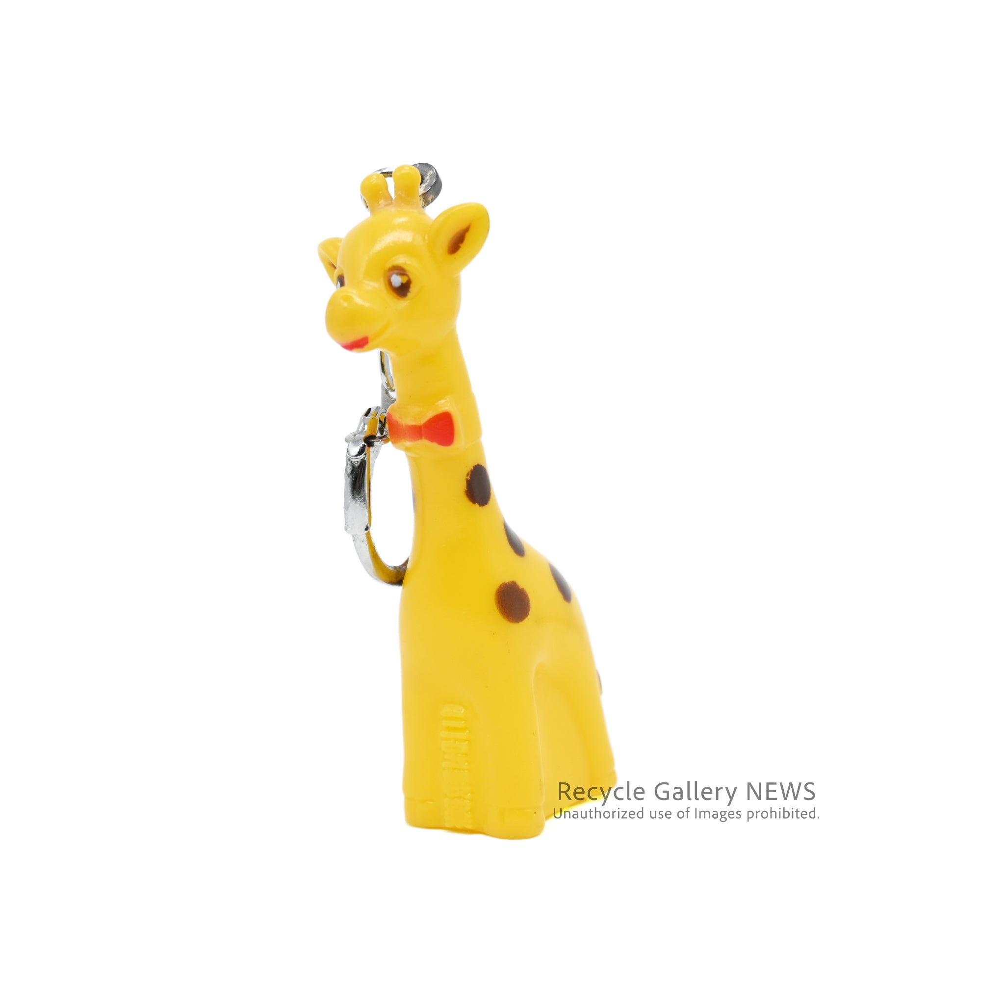 Sanpo-Seiyaku Pharmaceutical Giraffe Soft Vinyl Keychain Showa Retro Japan / 三宝製薬 きりん ソフビ キーホルダー 昭和レトロ 日本