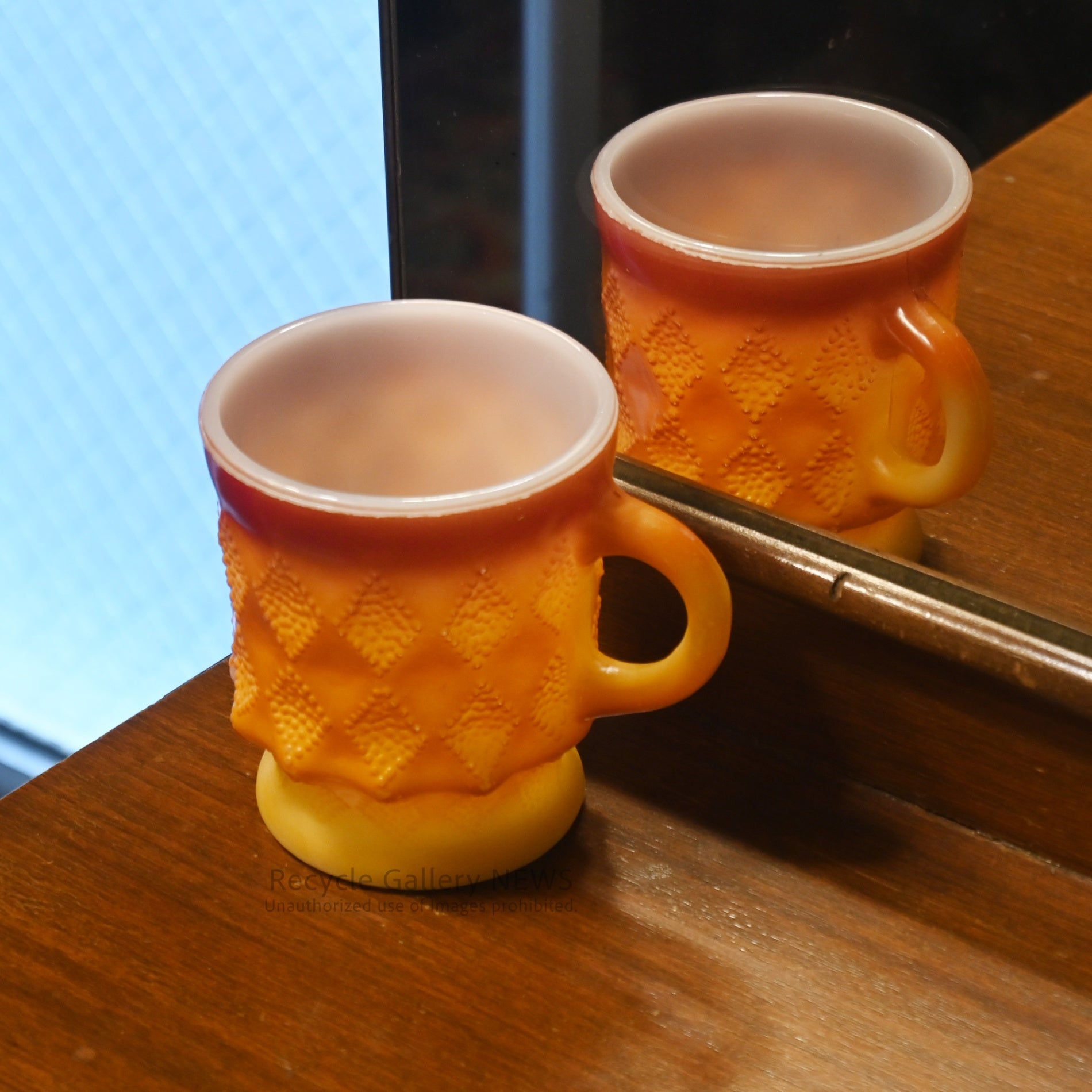 Fire King Kimberley Mug Orange American Industrial Rare / ファイヤーキング キンバリー マグ オレンジ アメリカ 希少 インダストリアル