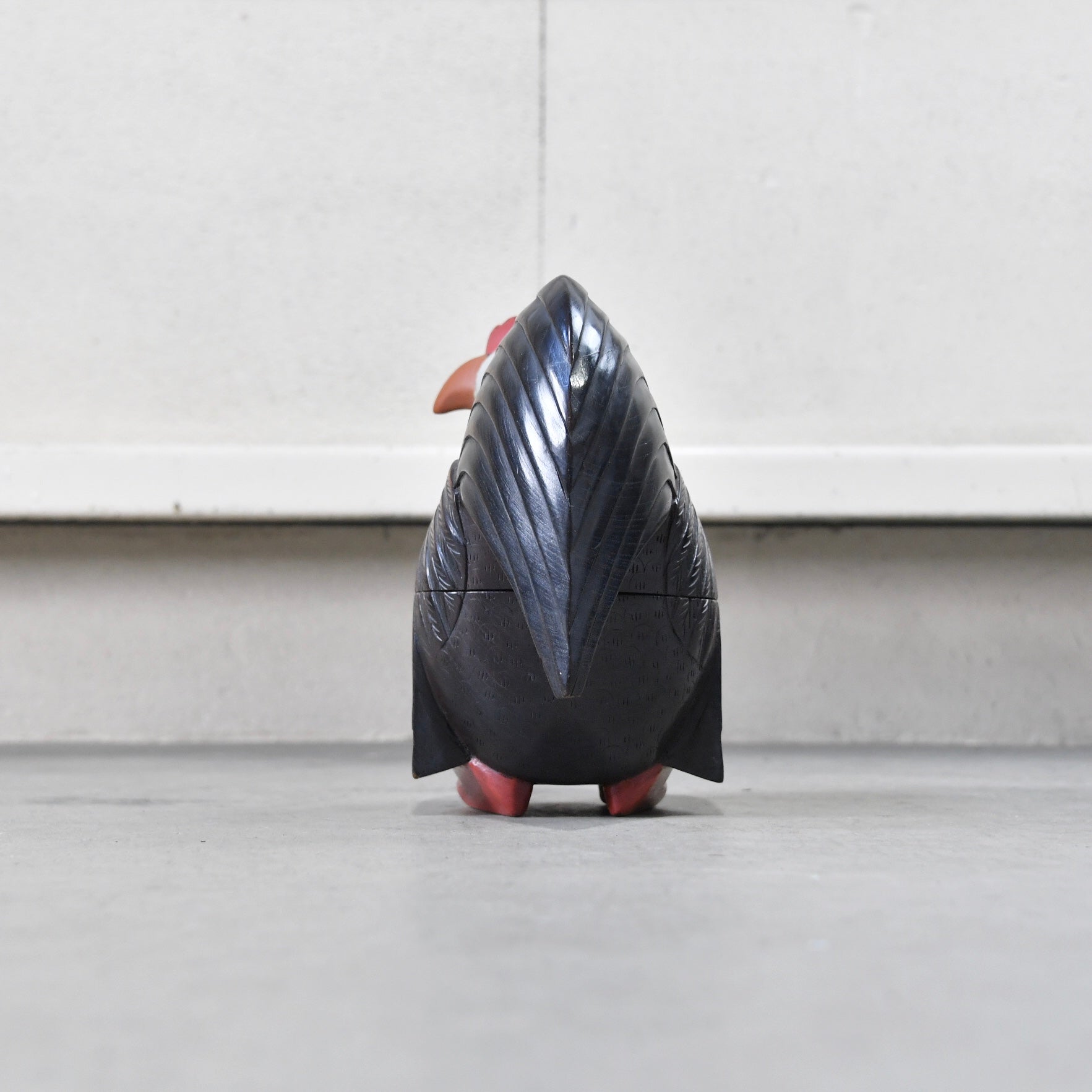 Thailand Wood carving Chicken Objet Asian / タイ製 彫刻 ニワトリ 小物入れ オブジェ