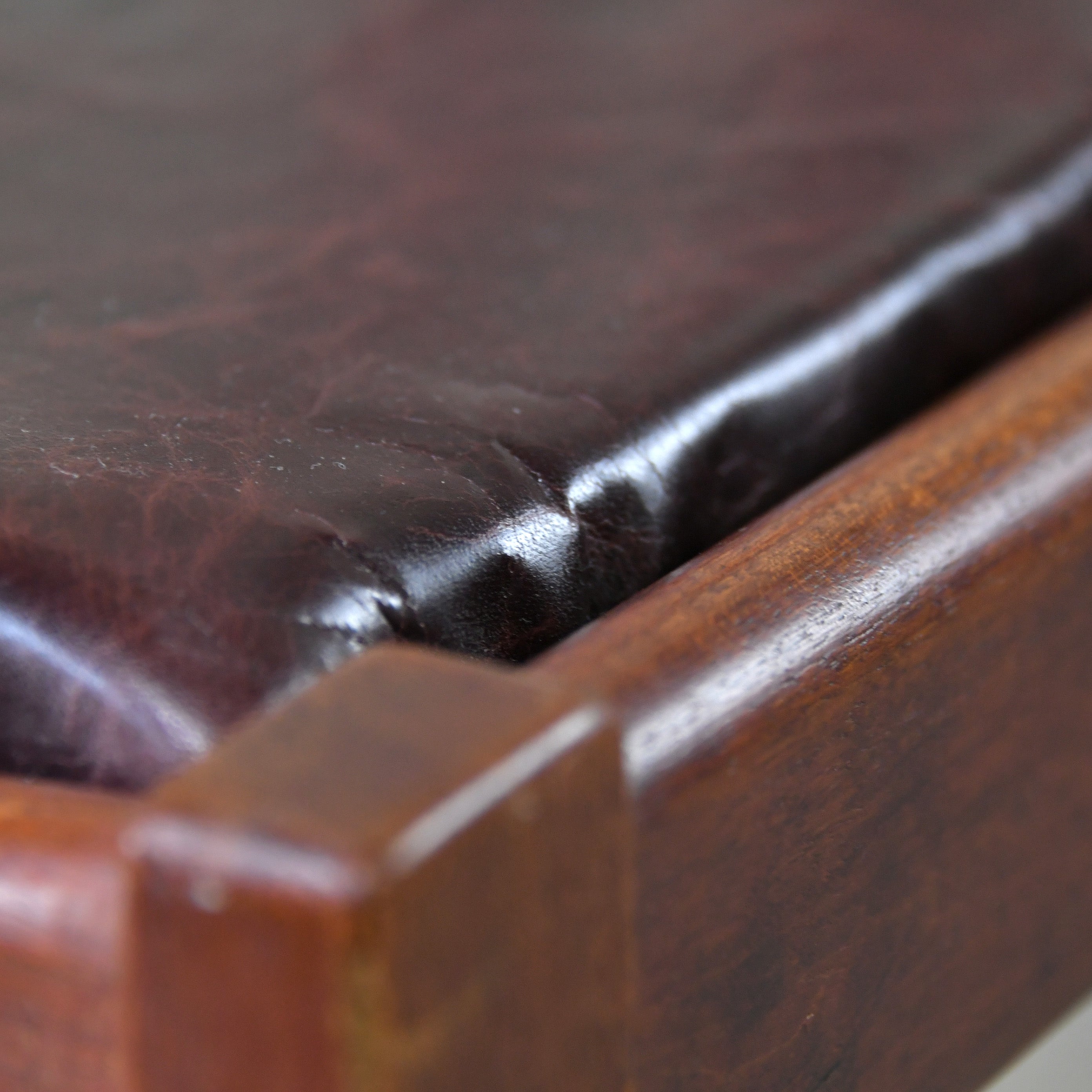 Japan vintage Teakwood Leather Dining chair ISETAN Department furniture Scandinavian design / ジャパンヴィンテージ チーク材 レザー ダイニングチェア 伊勢丹 北欧デザイン