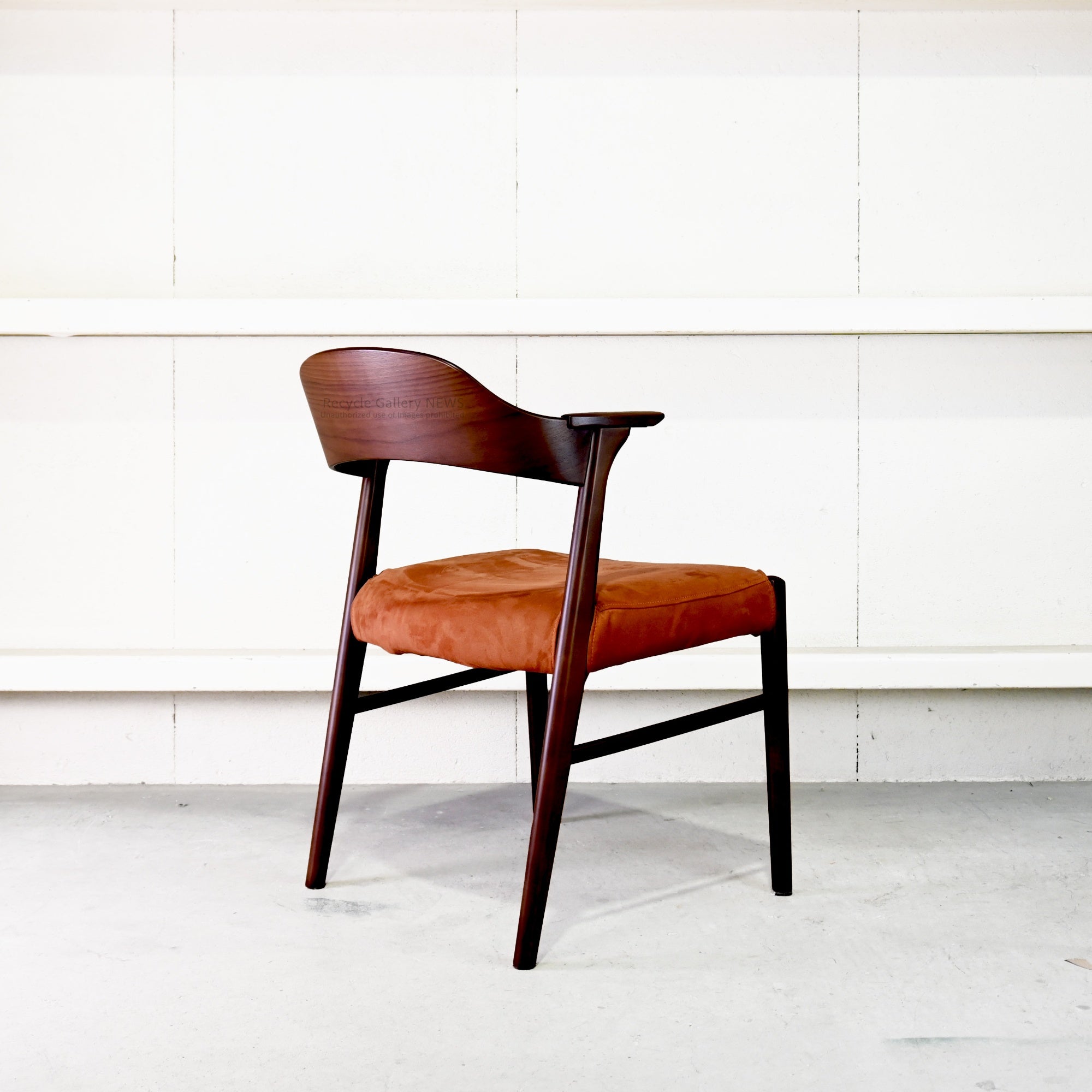 MASTERWAL Arm chair PT-PRO Walnut Orange-Velvet Japan / マスター