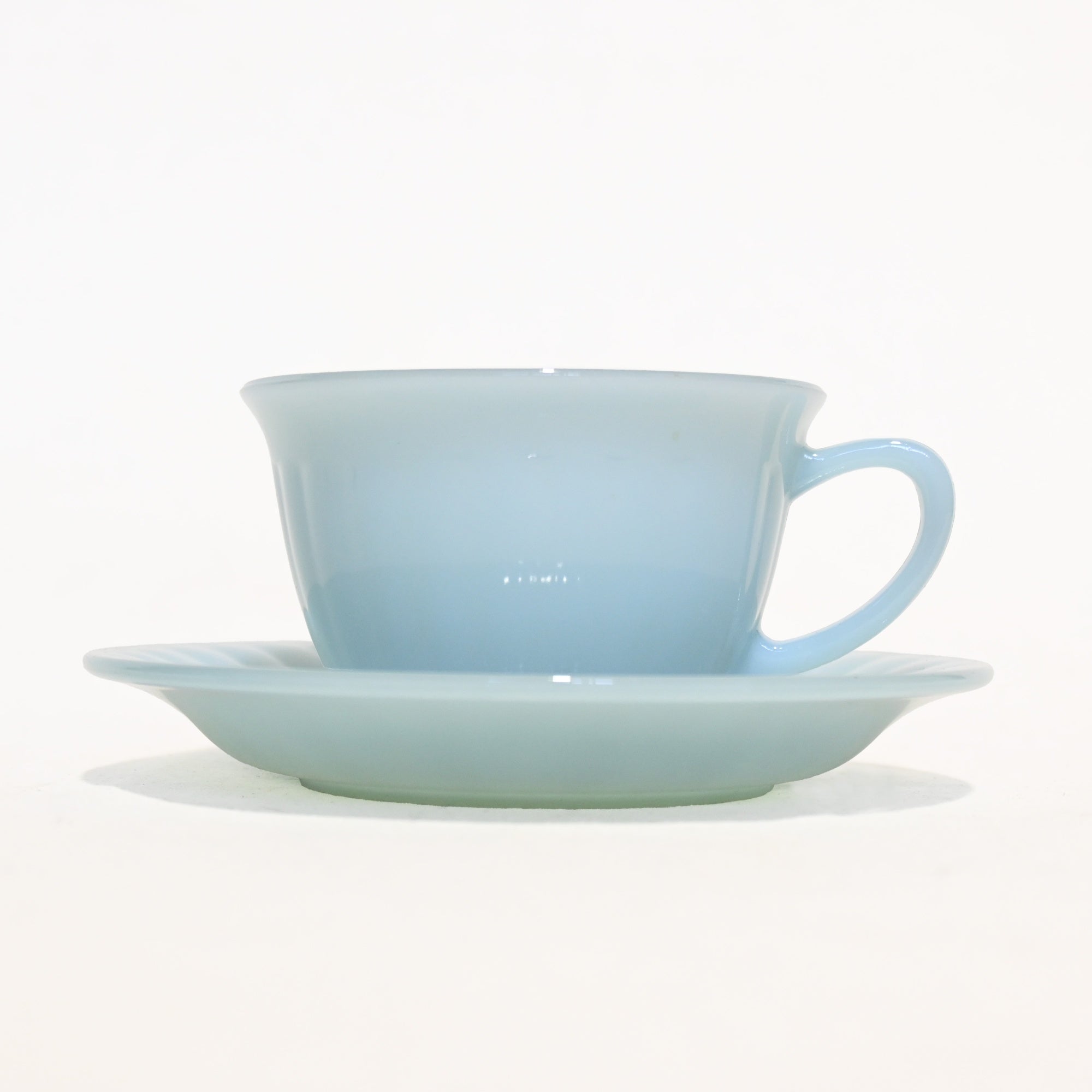 ARCOPAL Mister Donut  Opal blue collection C＆S 1999 Japan / アルコパル ミスド オパールブルーコレクション カップ＆ソーサー 1999年 ミスタードーナッツ コラボ グッズ