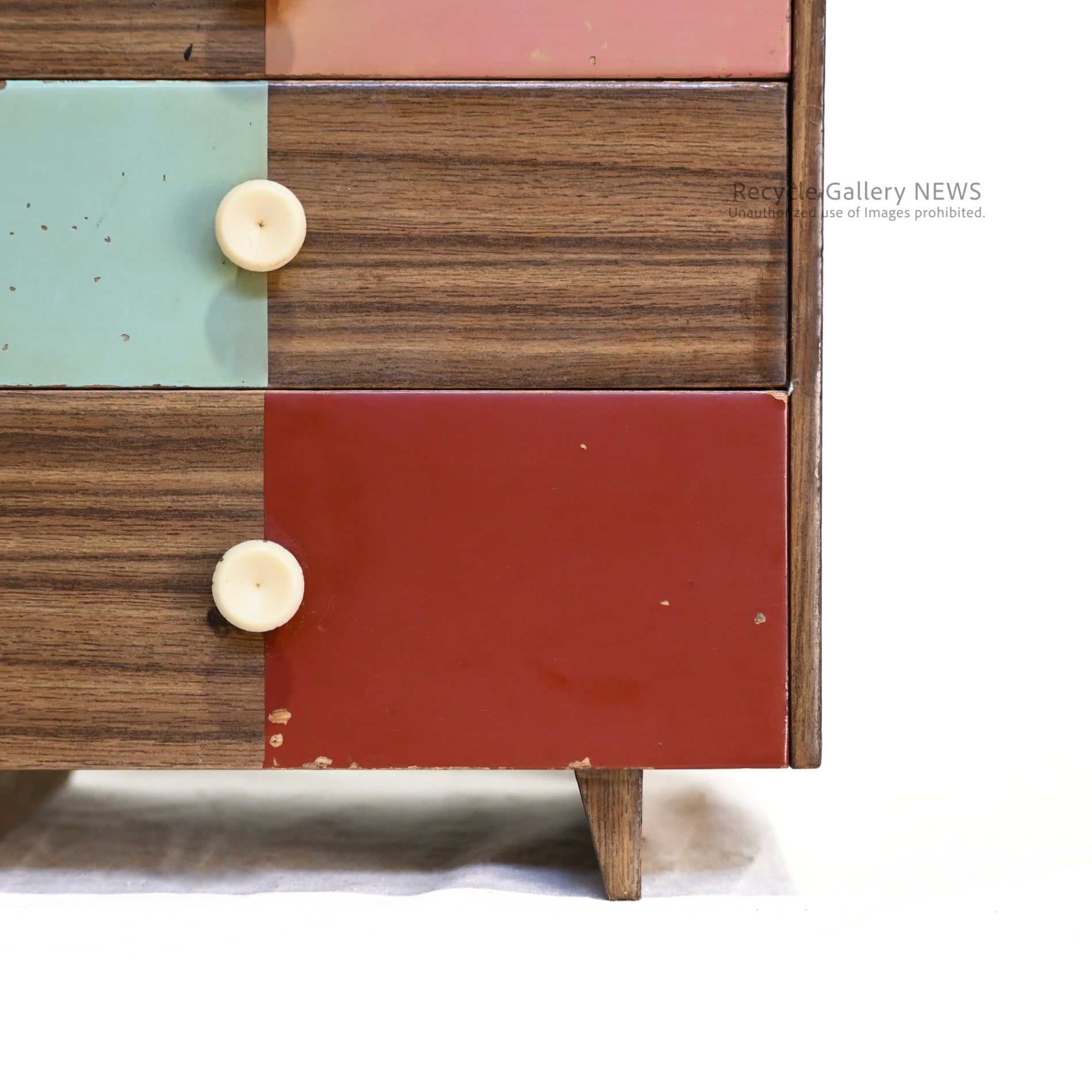 Showa Retro 3-Tier Drawer Storage Box Japanese Vintage / 昭和レトロ 3段 引き出し 小物入れ 日本ヴィンテージ