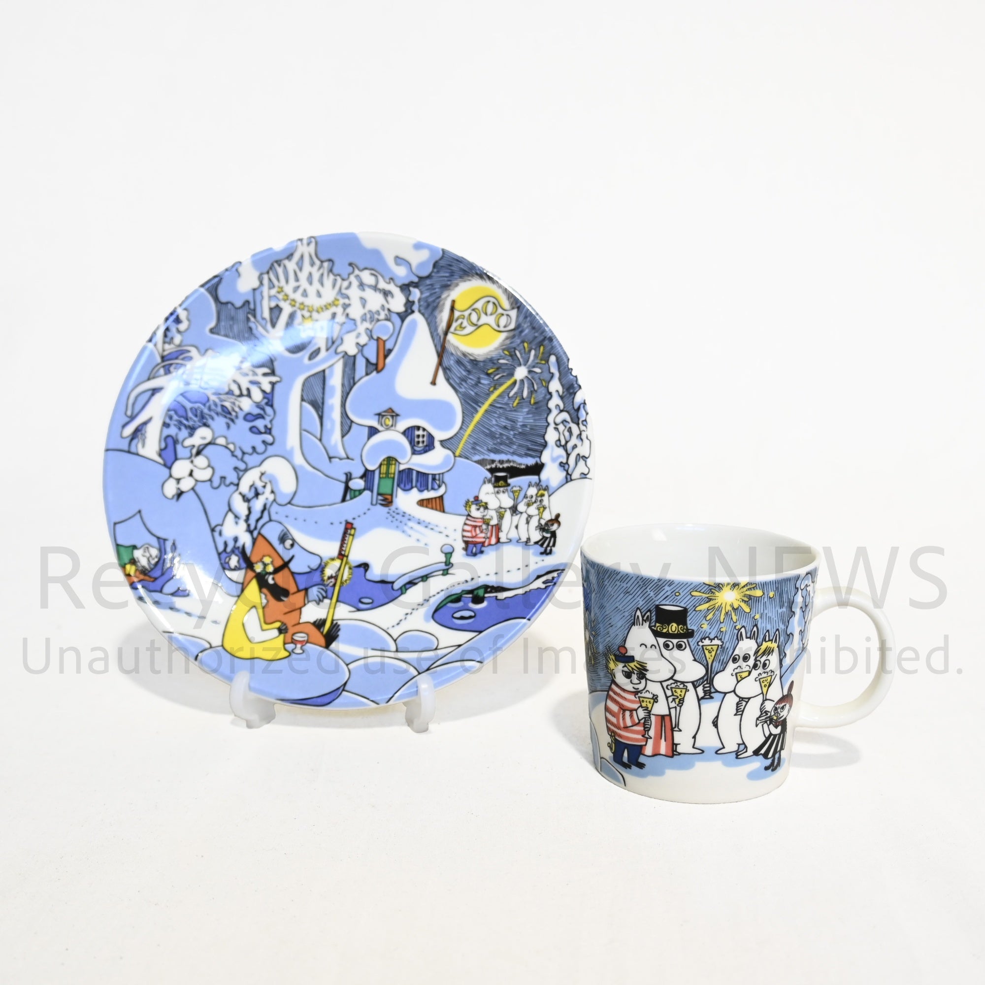 MOOMIN ARABIA Mug 2000 Millennium Limited Vintage Scandinavian / ムーミン アラビア マグ 2000 ミレニアム 限定品 廃盤 ヴィンテージ 北欧 スウェーデン
