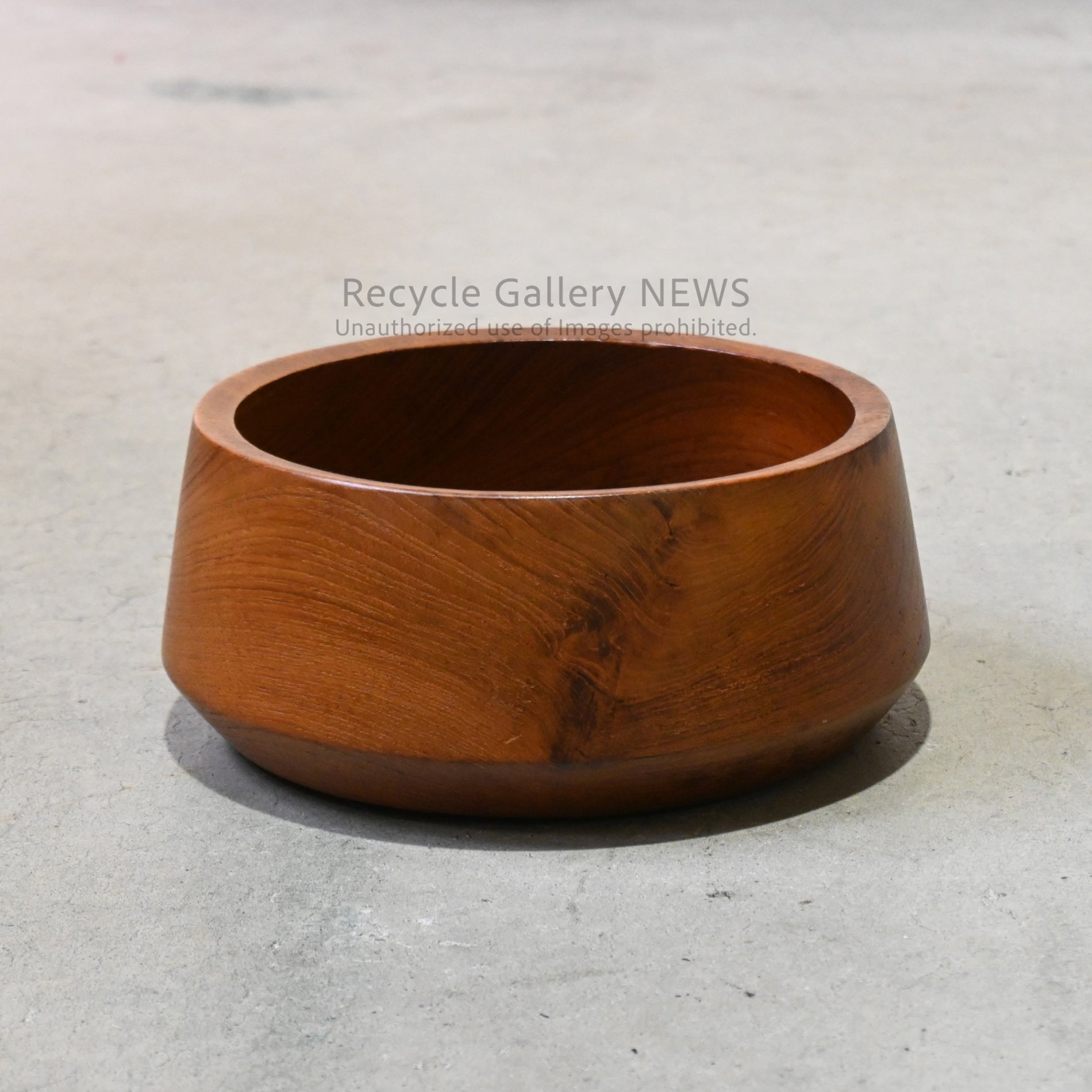 Teakwood Salad Bowl Tray Brown / チークウッド サラダボウル 小物入れ ブラウン