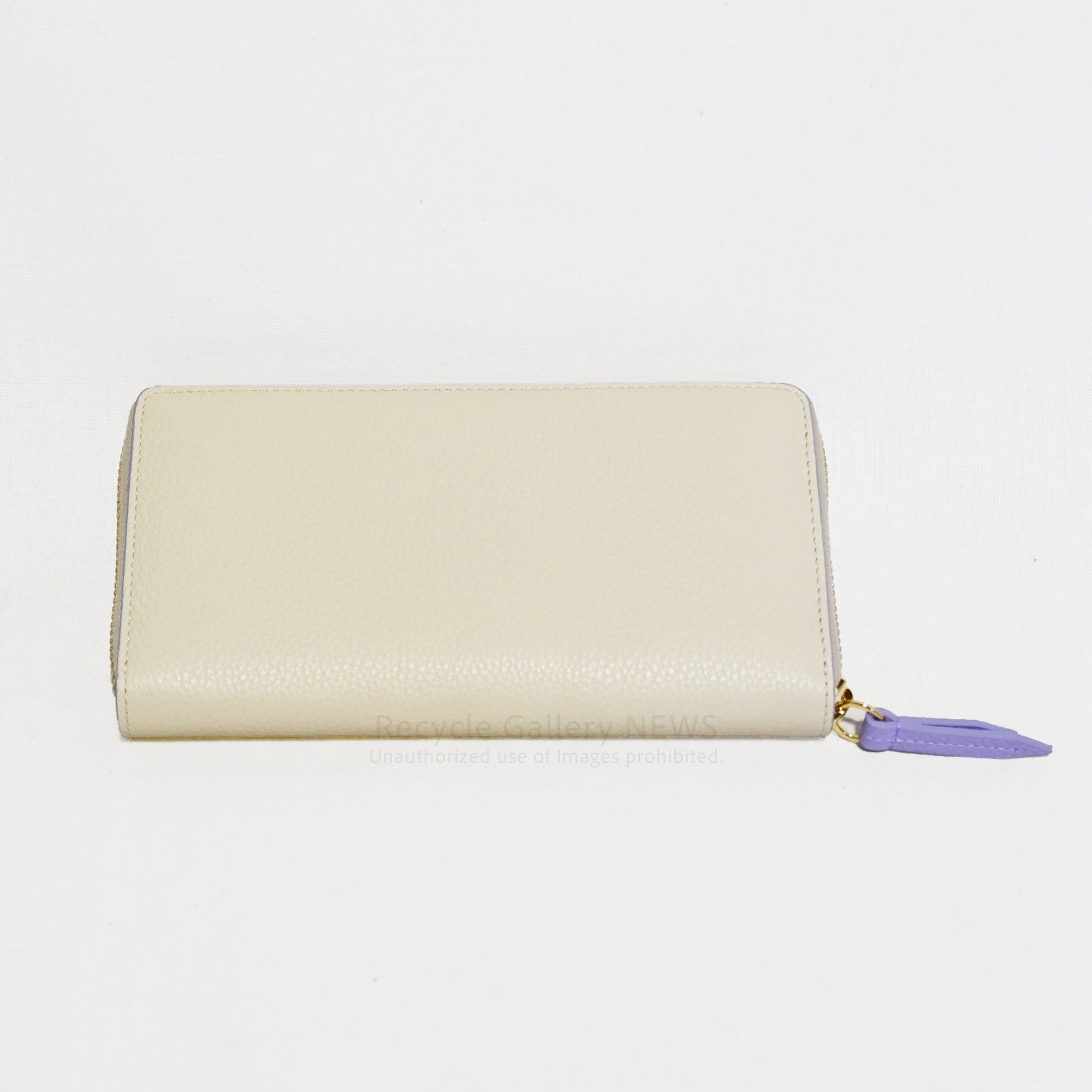 GUCCI Double G Two-Tone Zip-Around Wallet Limited to Japan Ivory and Lilac Leather Unused Italy / グッチ ダブルG バイカラー ジップアラウンドウォレット 日本限定 アイボリー&ライラックレザー 未使用品