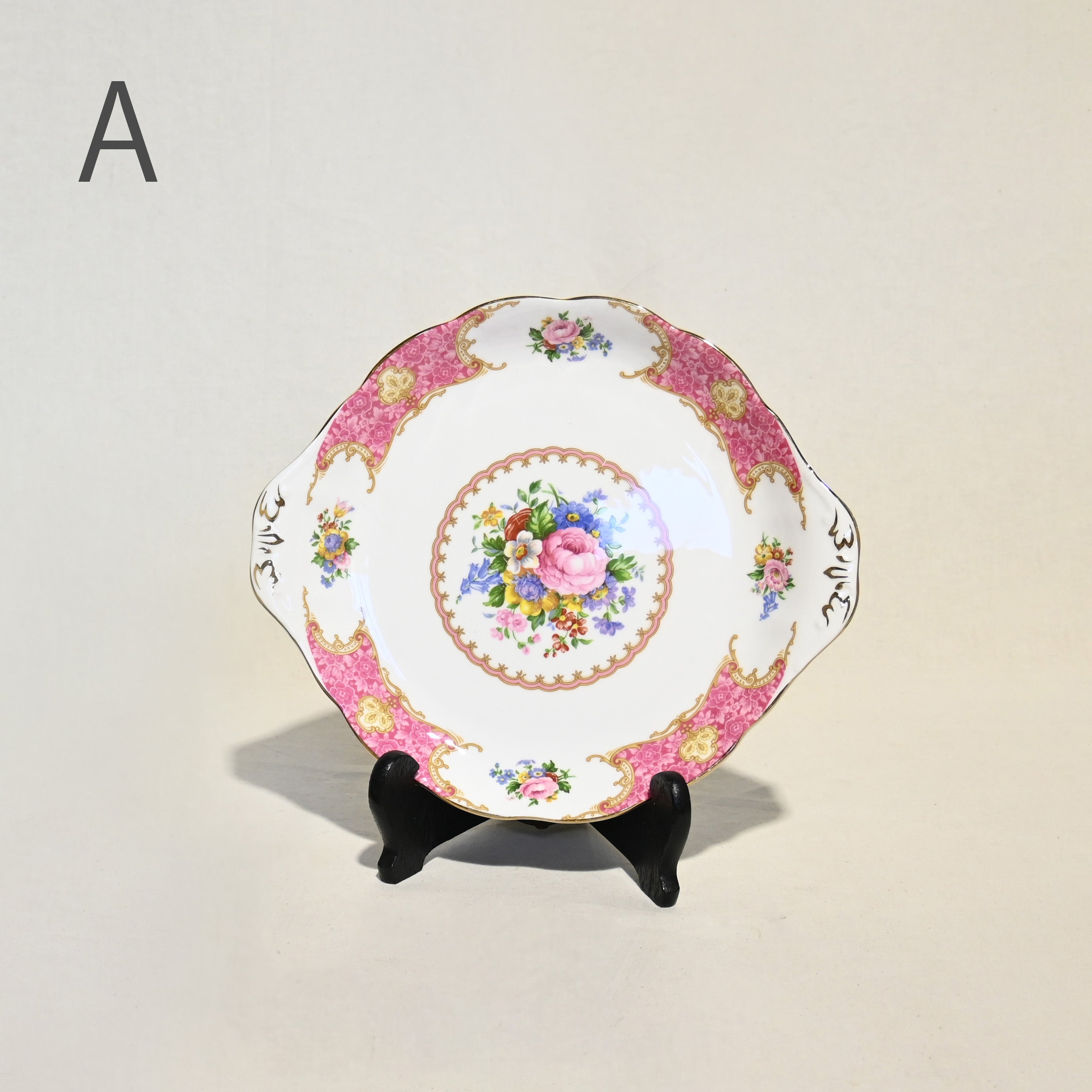 ROYAL ALBERT BB plate Cake plate  Enchantment Cup Pink UK / ロイヤルアルバート ブレッド＆バタープレート ケーキプレート カップ ピンク イギリス