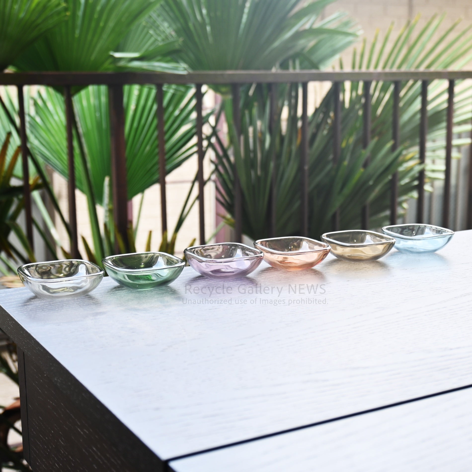 Rare Hoya Glass "Starting Unit series" Set of 6 Plates Japanese Tableware Showa Retro / 保谷硝子 スターティングユニット６点セット  日本 食器 昭和レトロ 希少