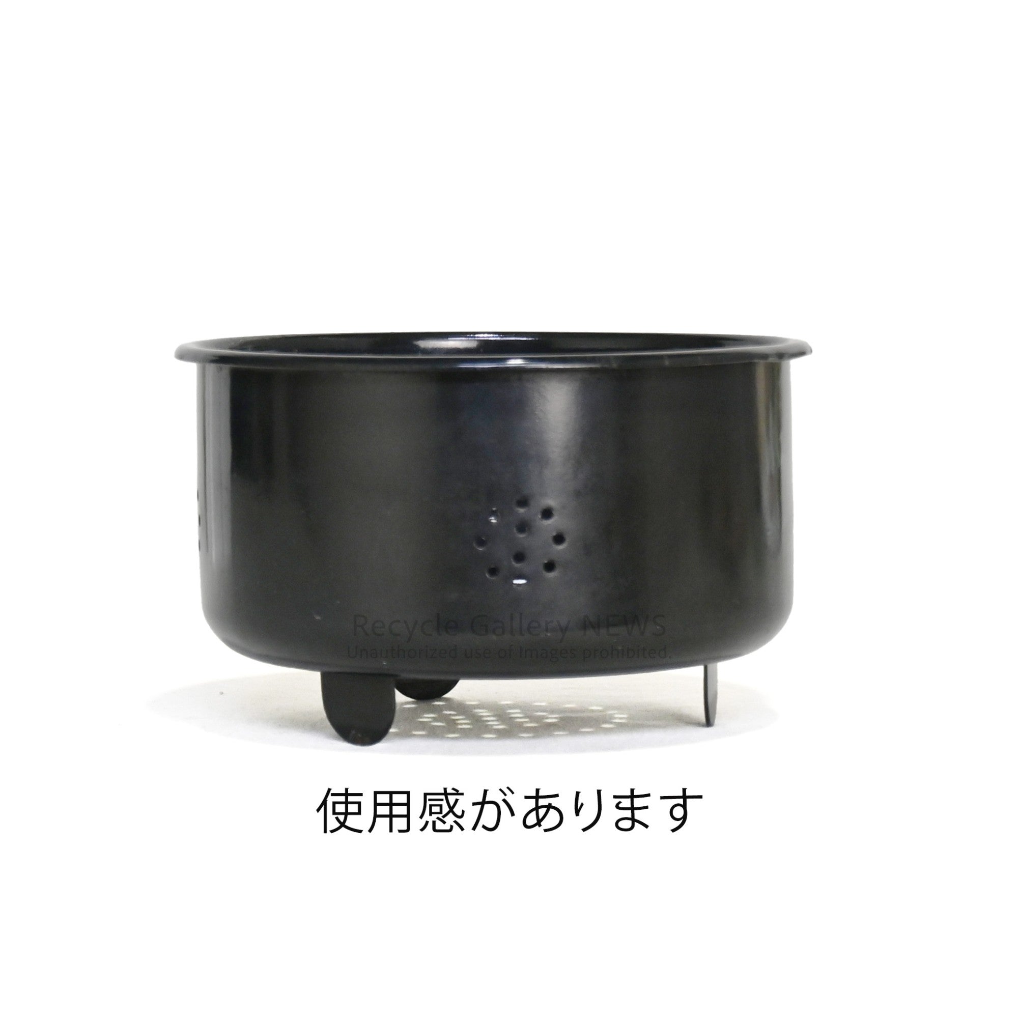 1960s American vintage enamel pot White with food design / 1960年代 アメリカ ヴィンテージ ホーロー鍋 ホワイト 食材デザイン